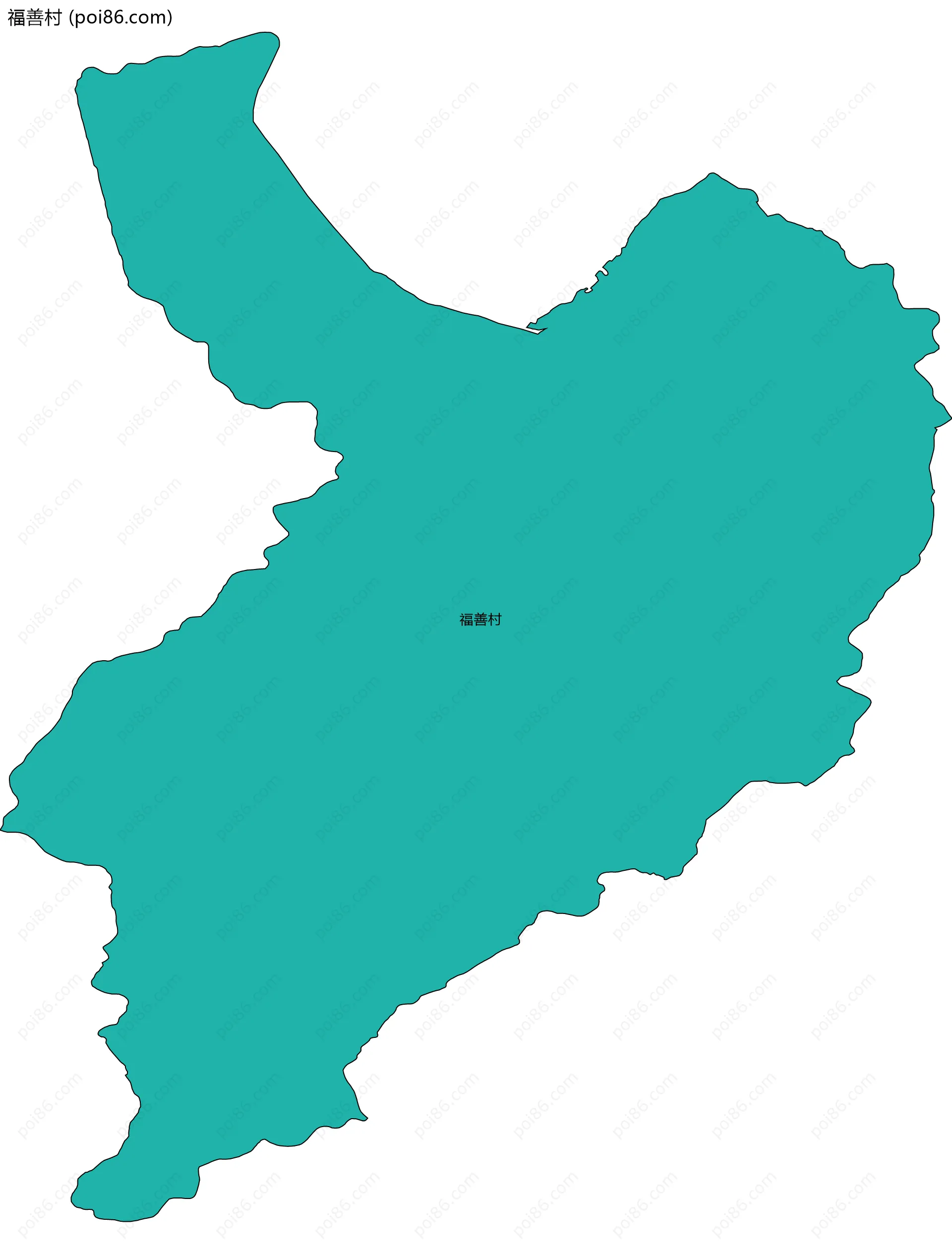 福善村边界地图