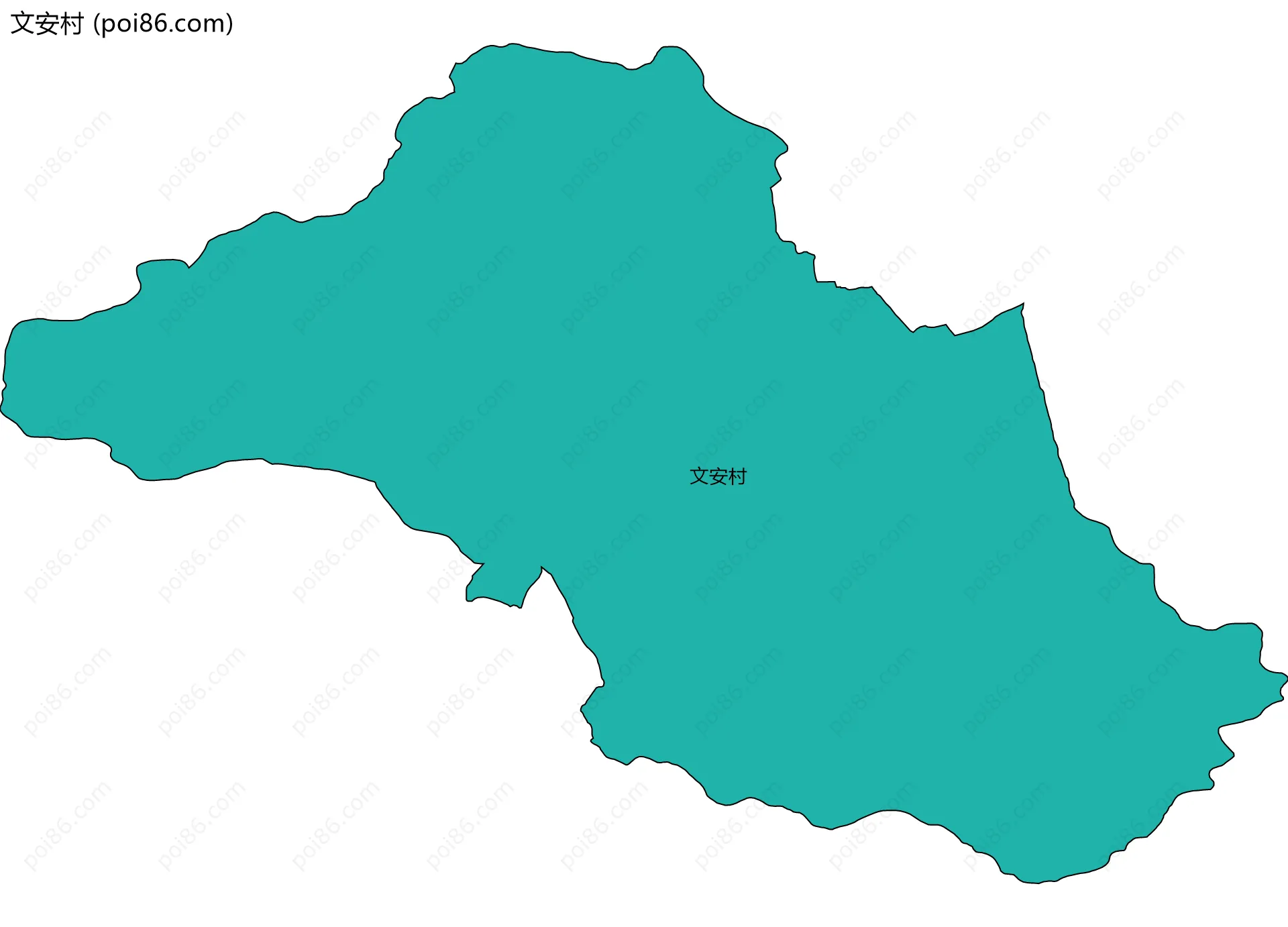 文安村边界地图
