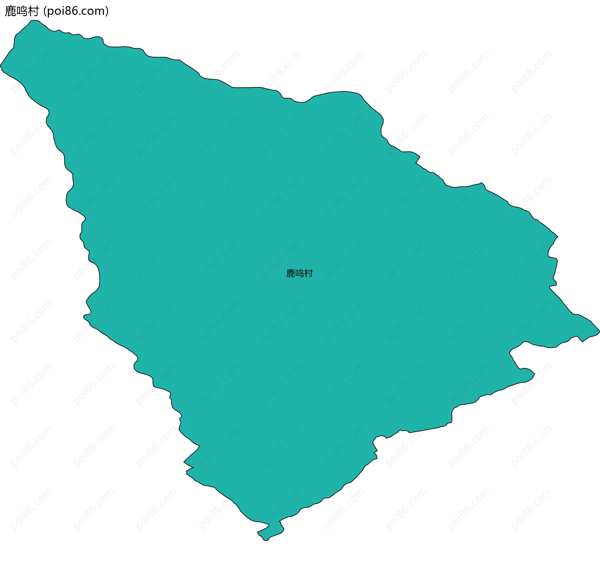 鹿鸣村边界地图