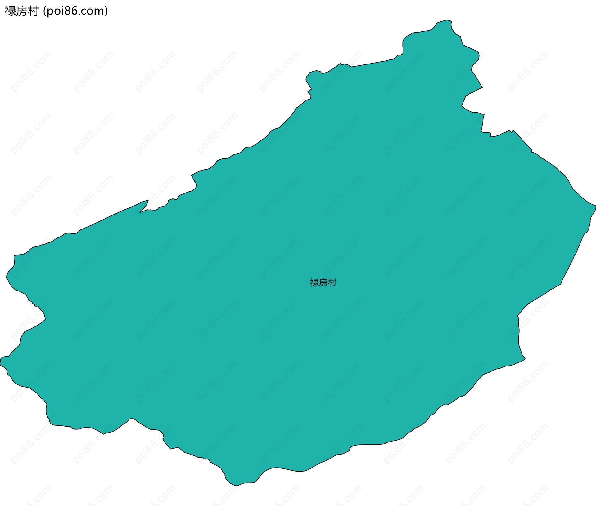 禄房村边界地图