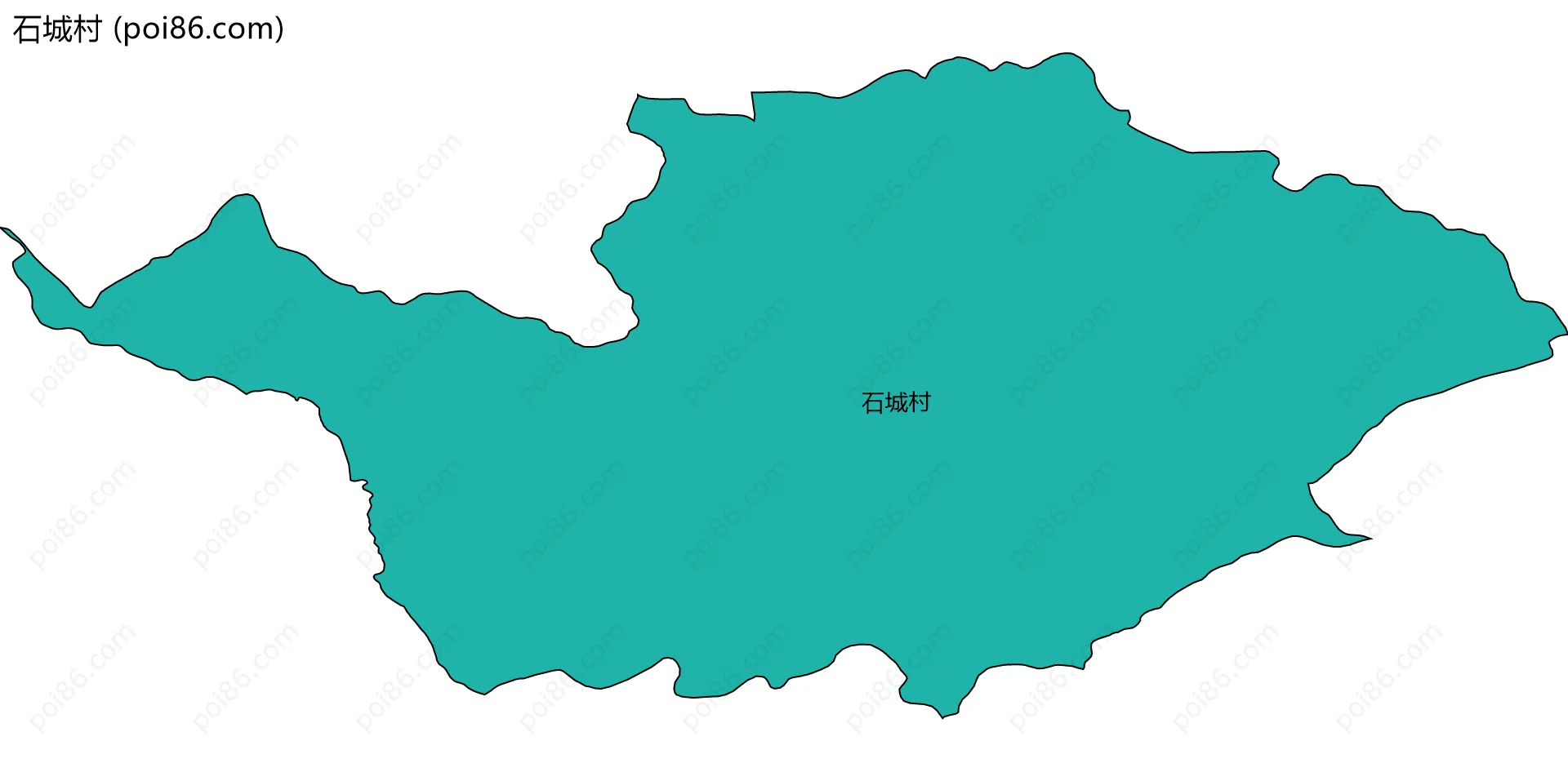 石城村边界地图