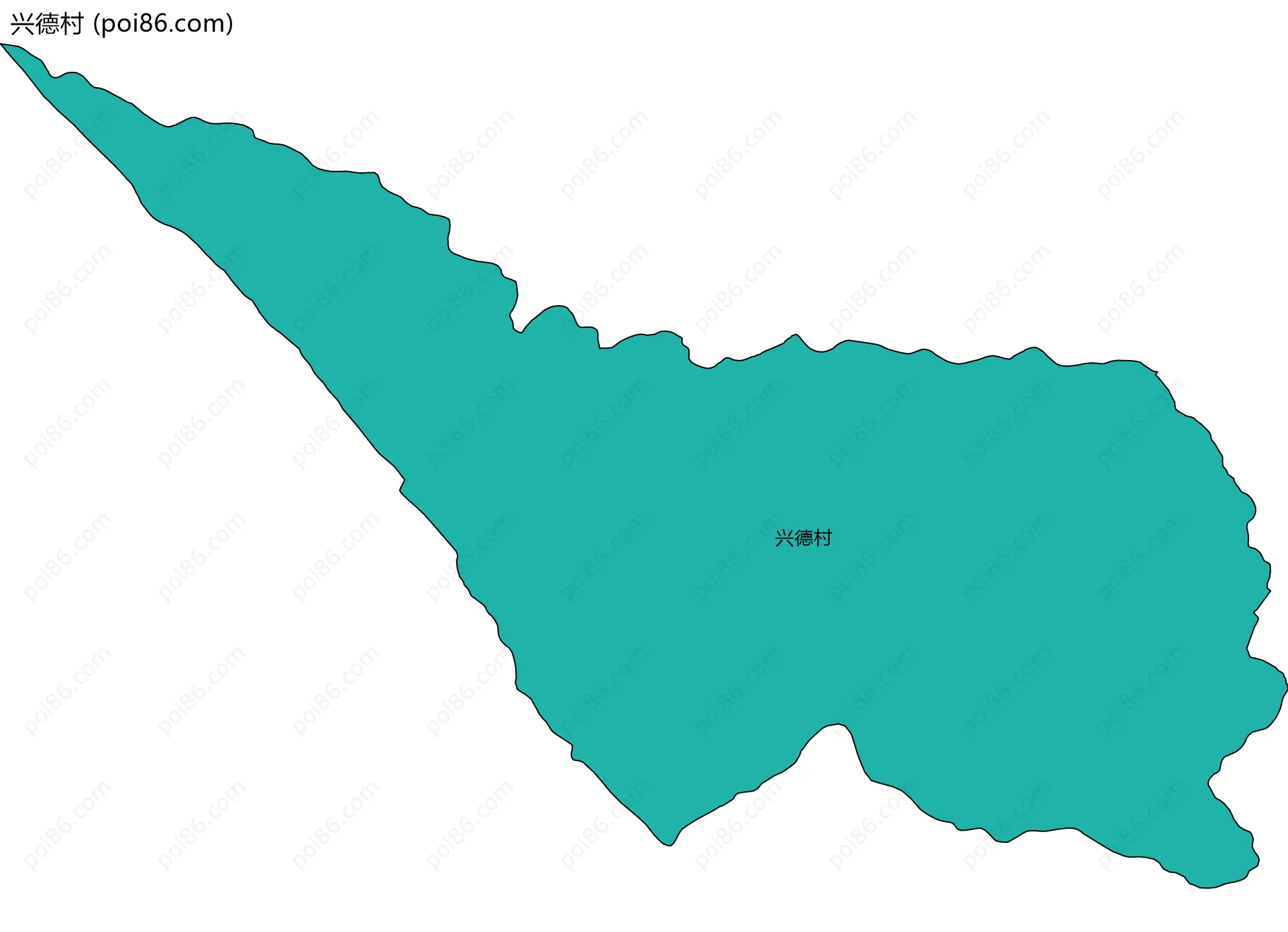 兴德村边界地图