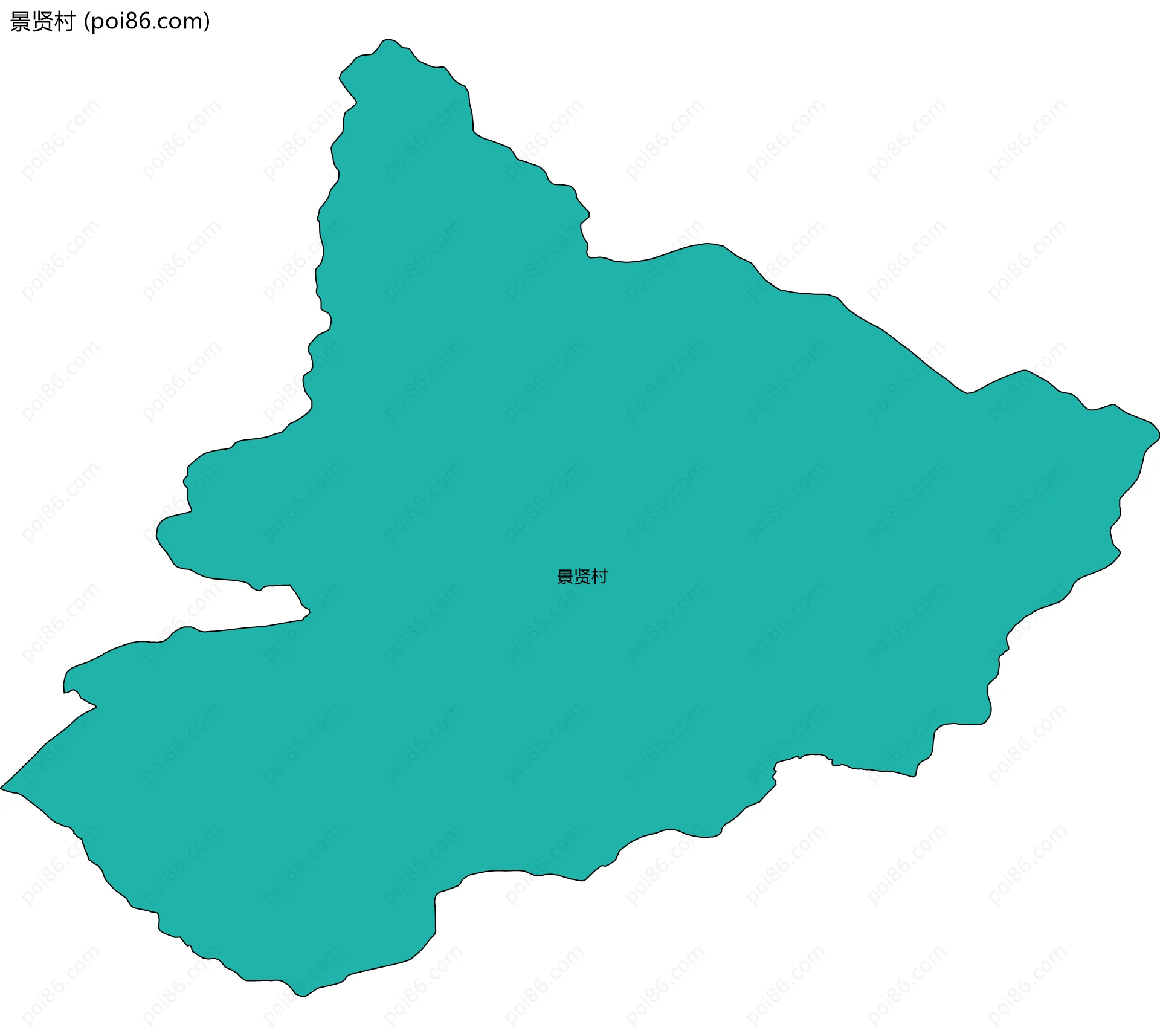 景贤村边界地图