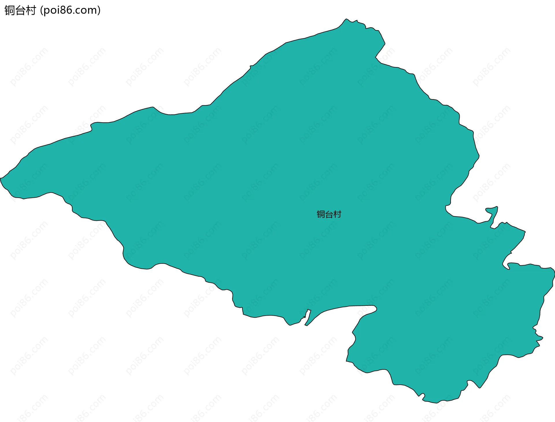 铜台村边界地图