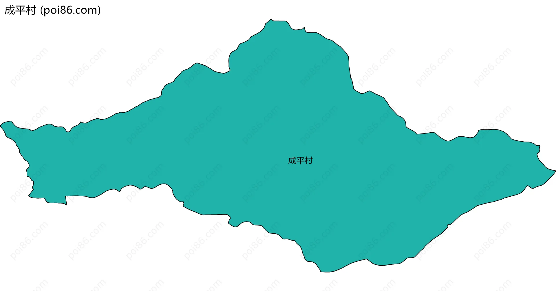 成平村边界地图