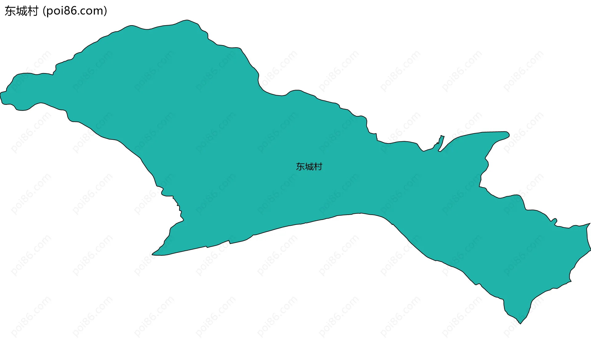 东城村边界地图