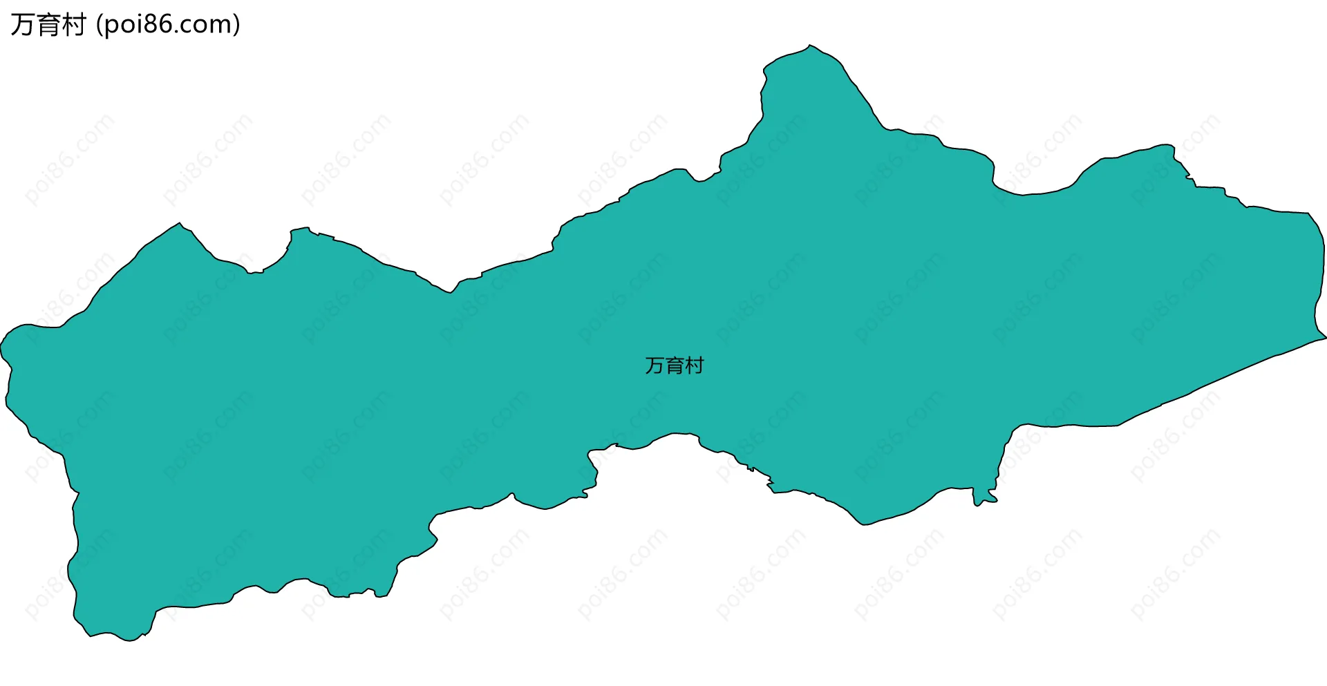 万育村边界地图