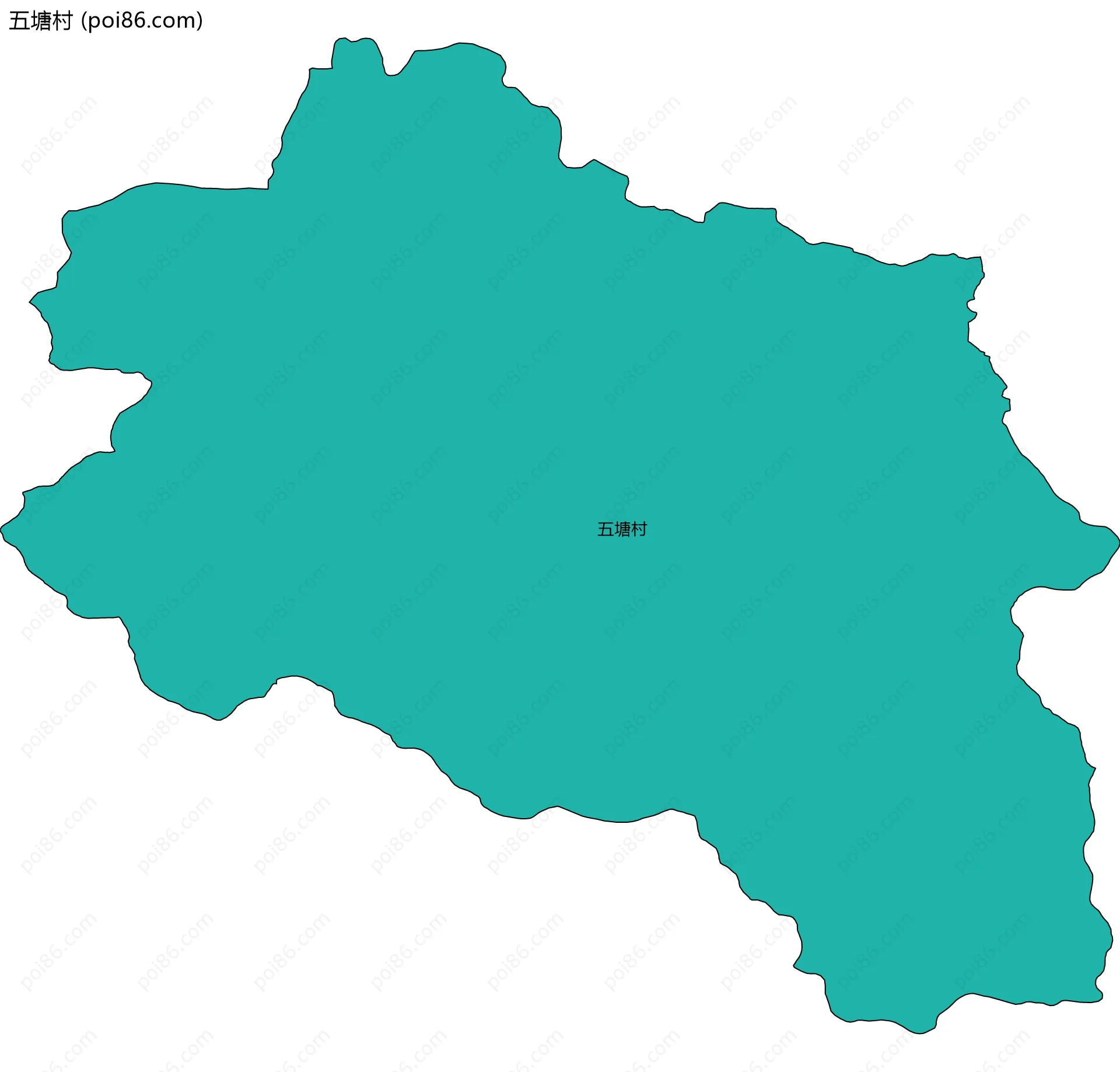 五塘村边界地图