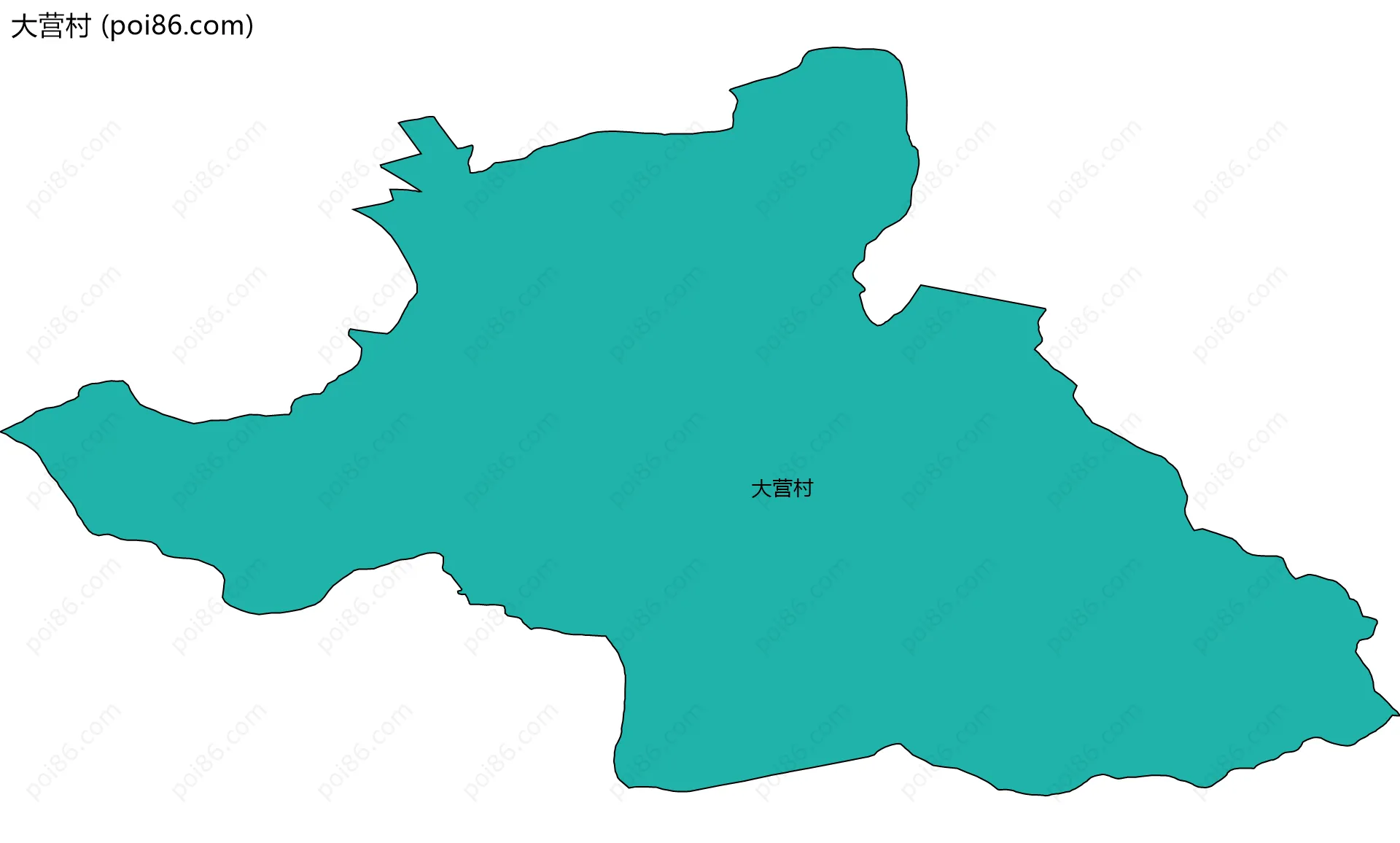 大营村边界地图