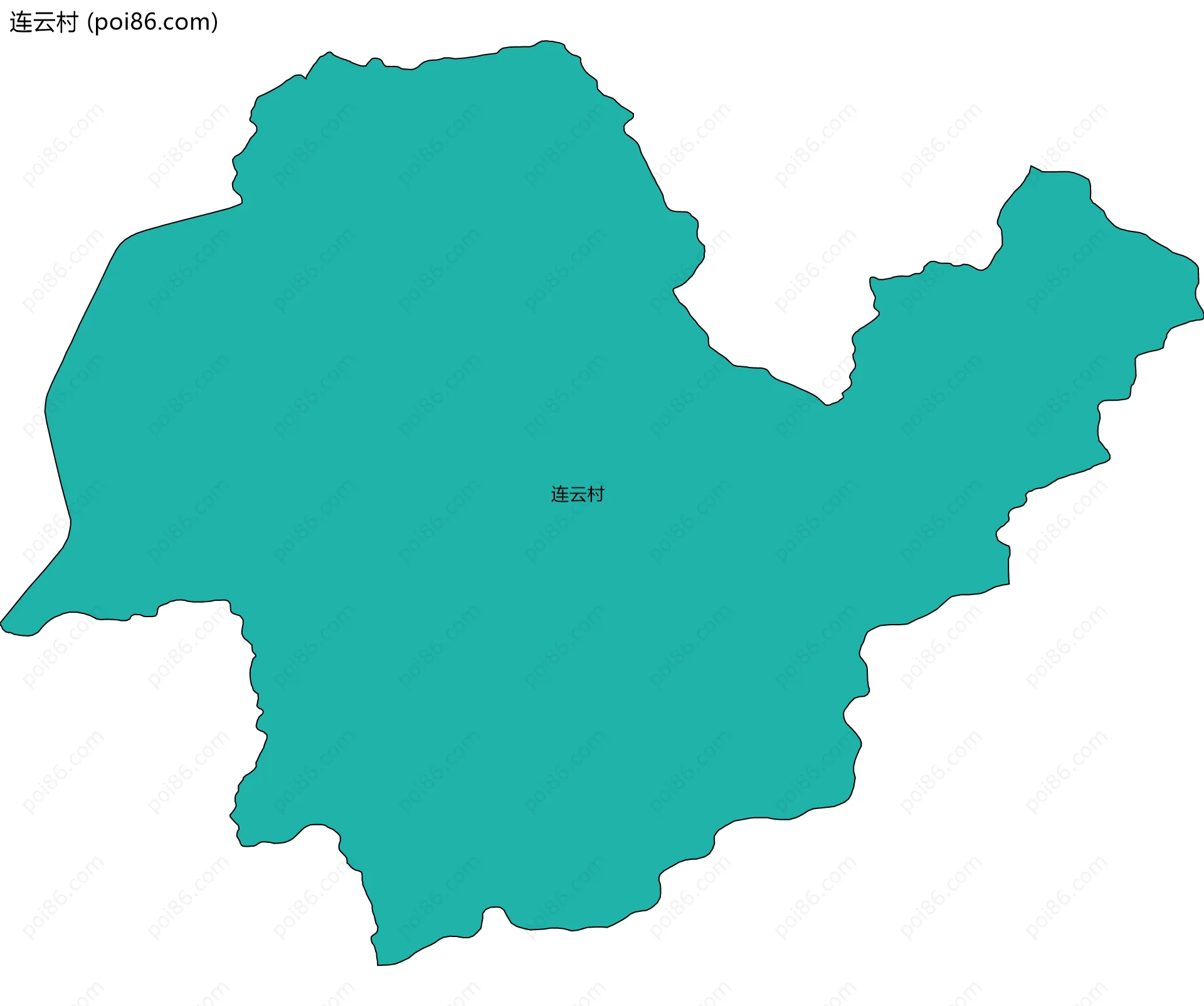 连云村边界地图