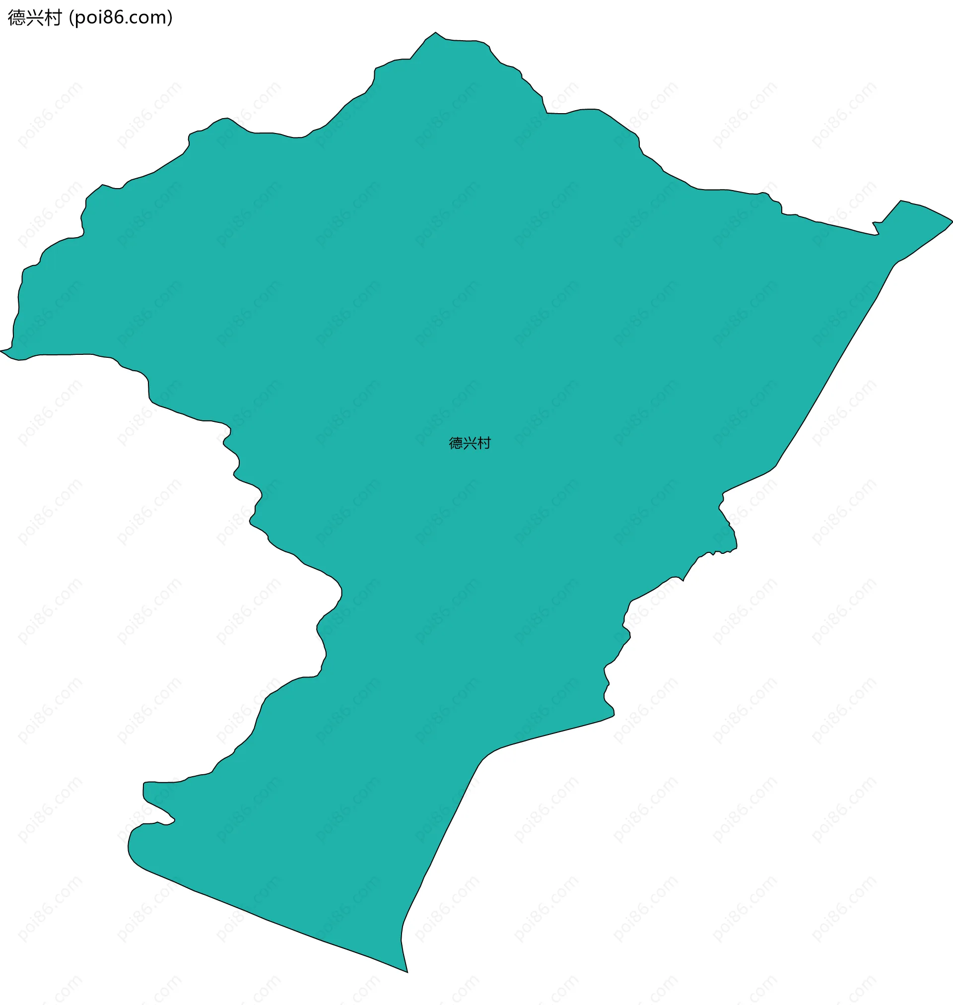 德兴村边界地图