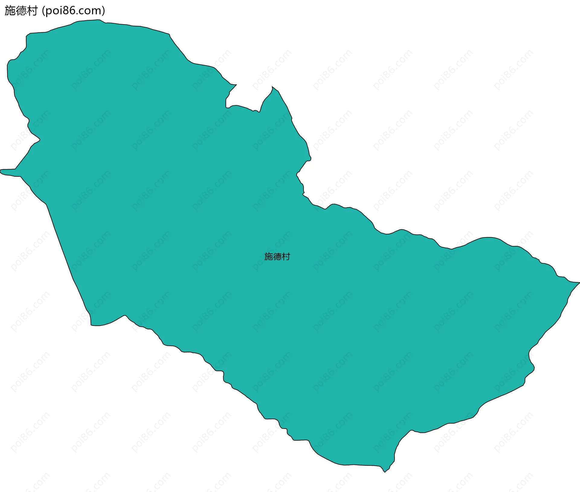 施德村边界地图