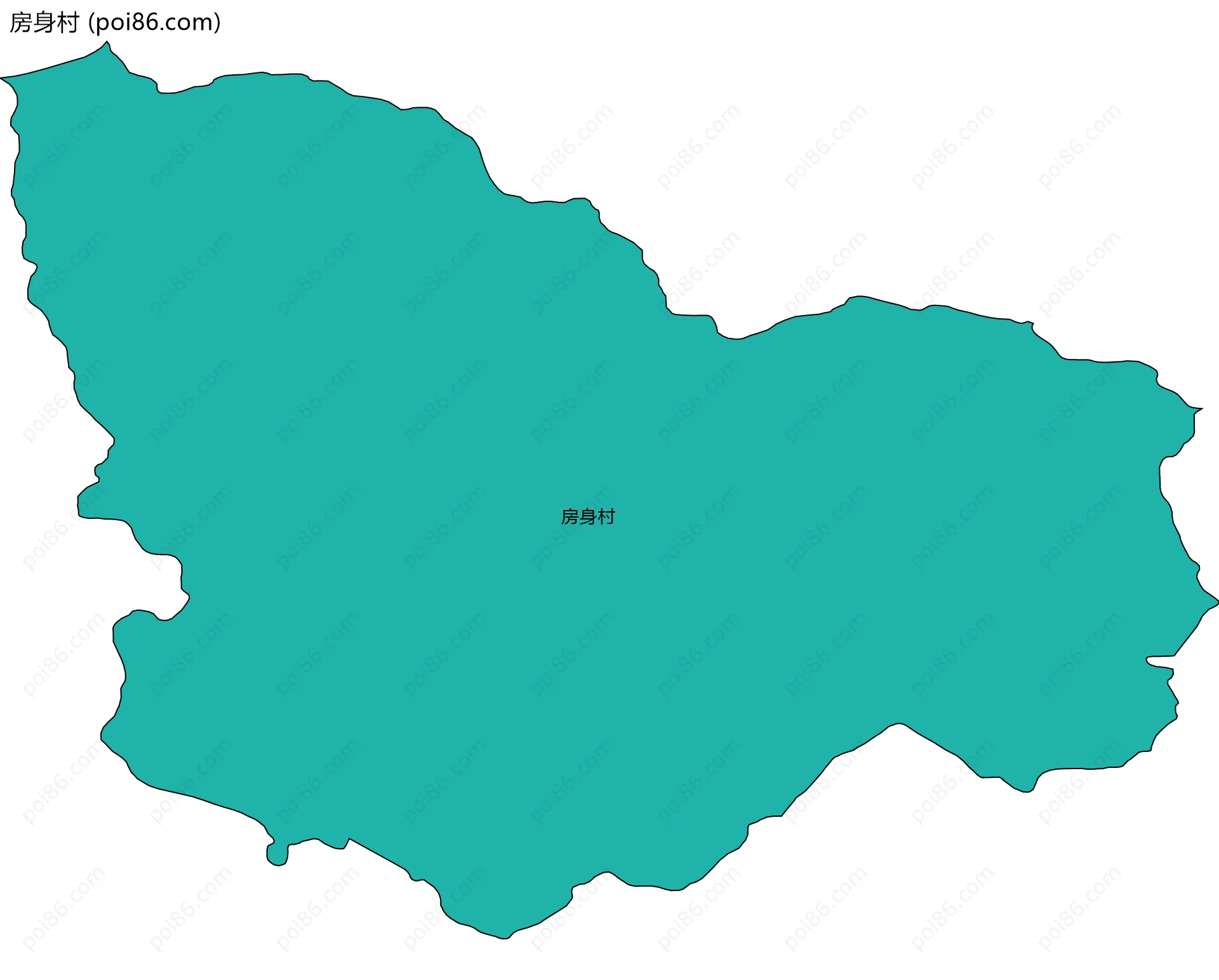 房身村边界地图