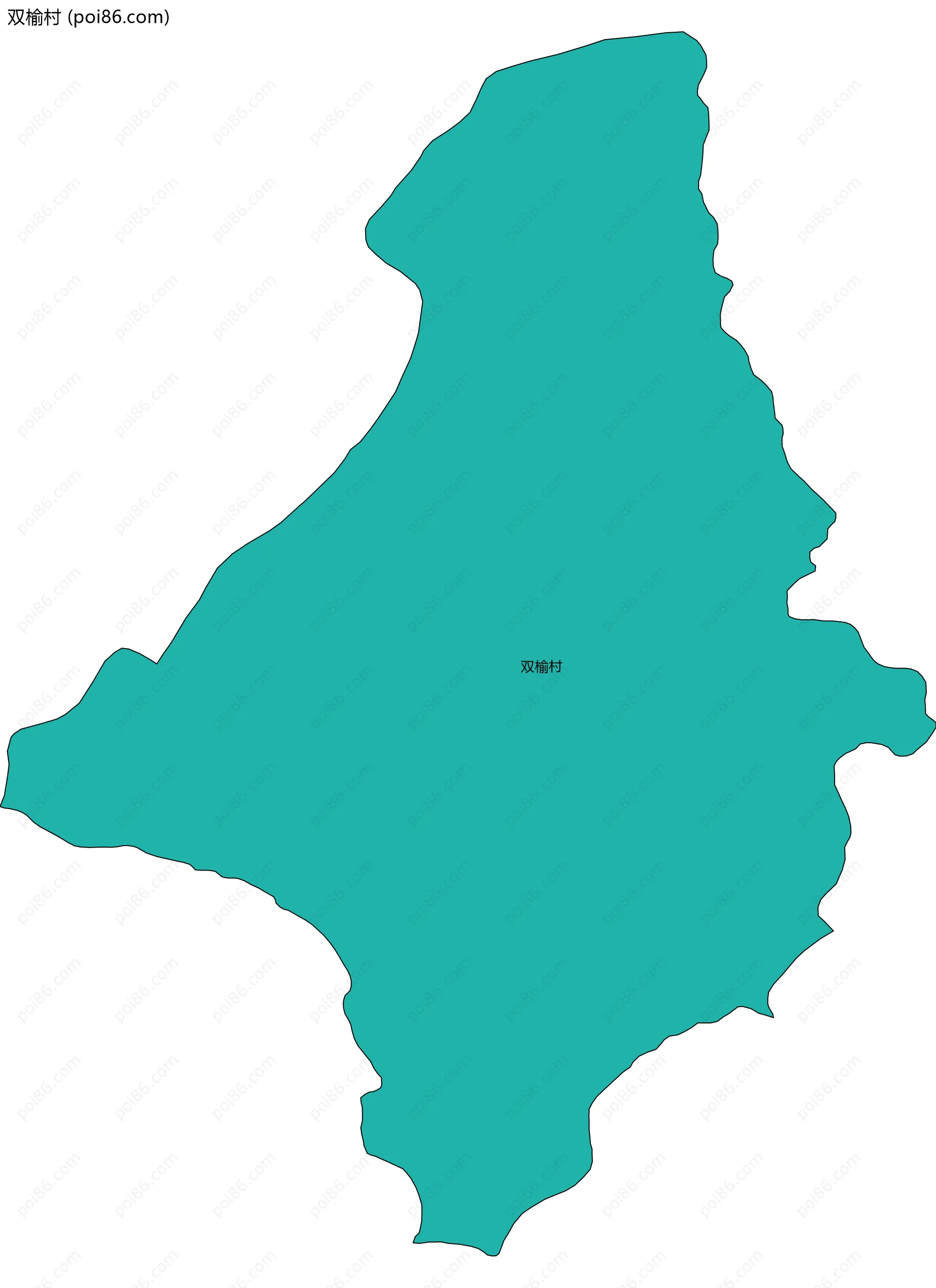 双榆村边界地图