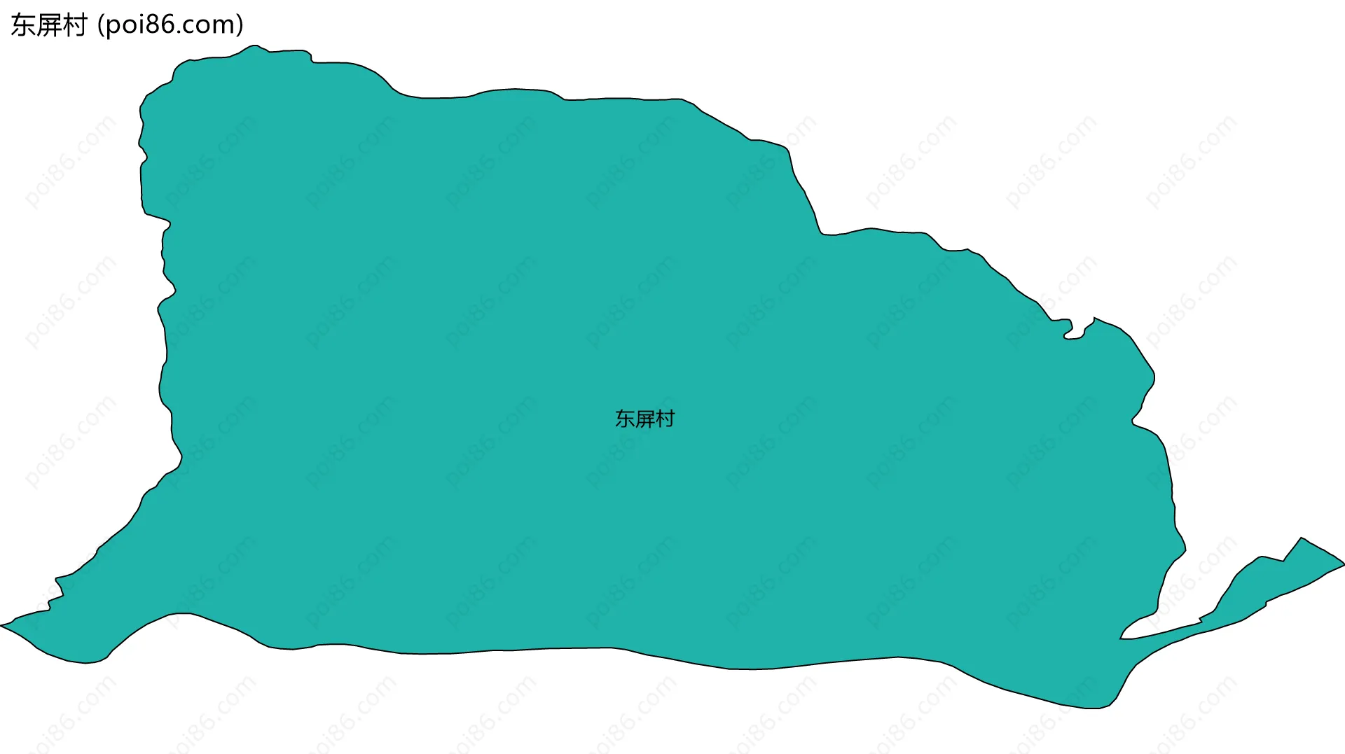 东屏村边界地图