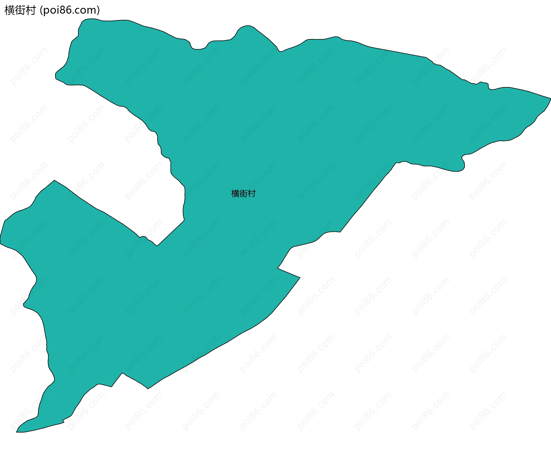 横街村边界地图