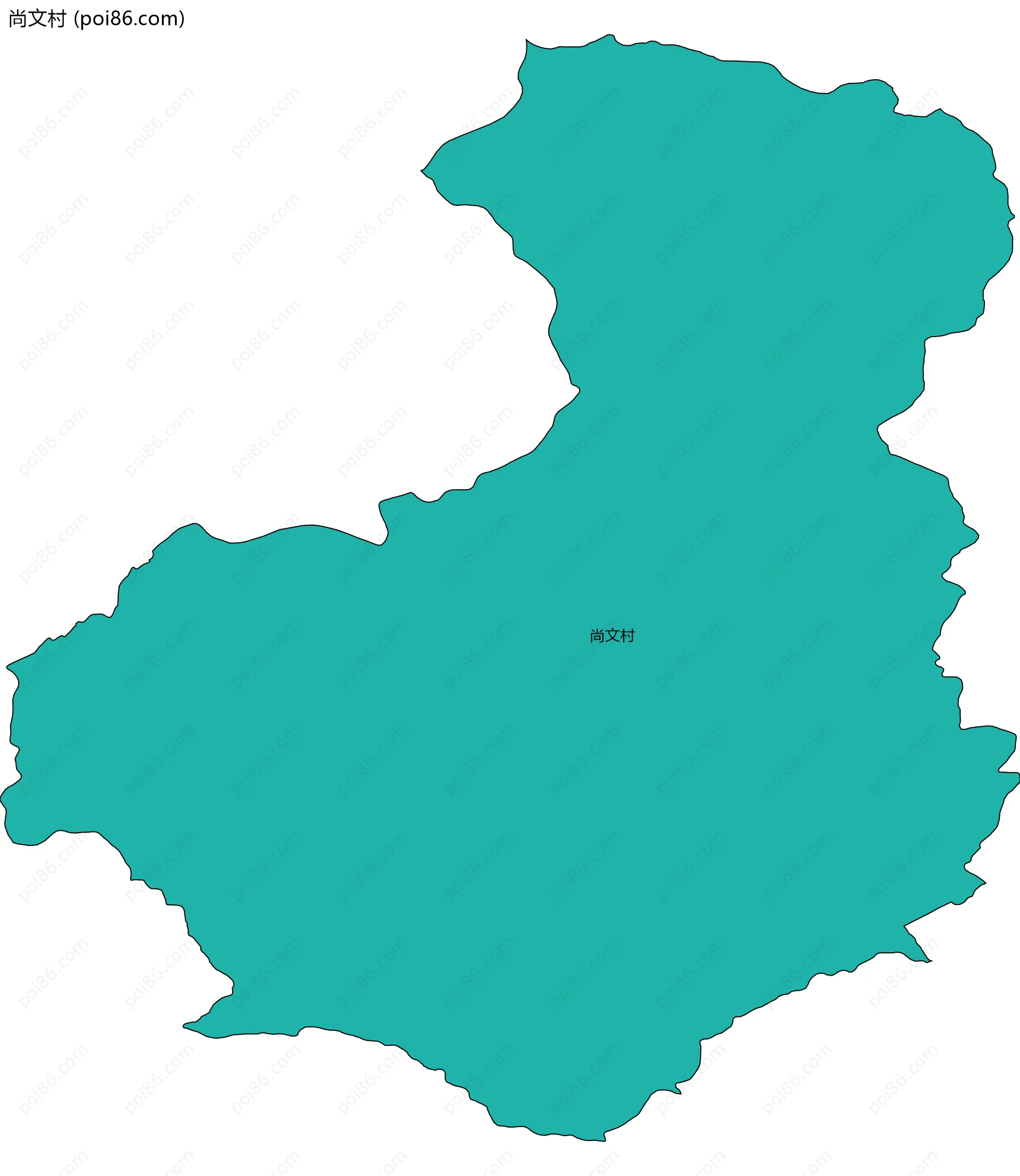 尚文村边界地图