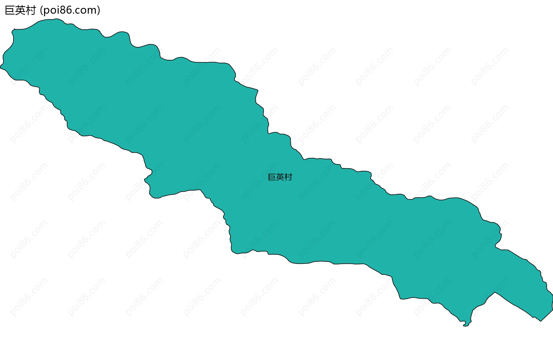 巨英村边界地图