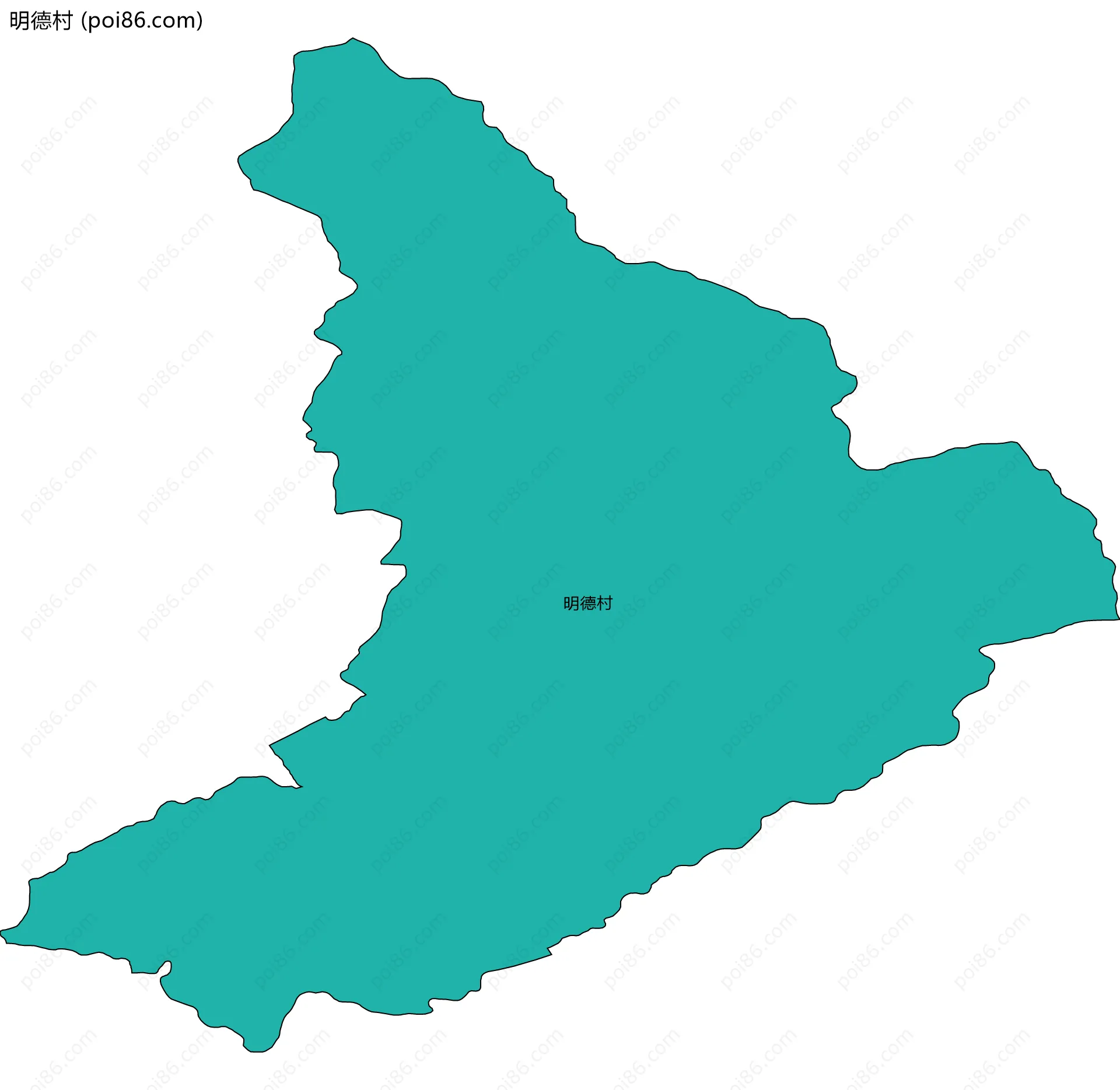 明德村边界地图