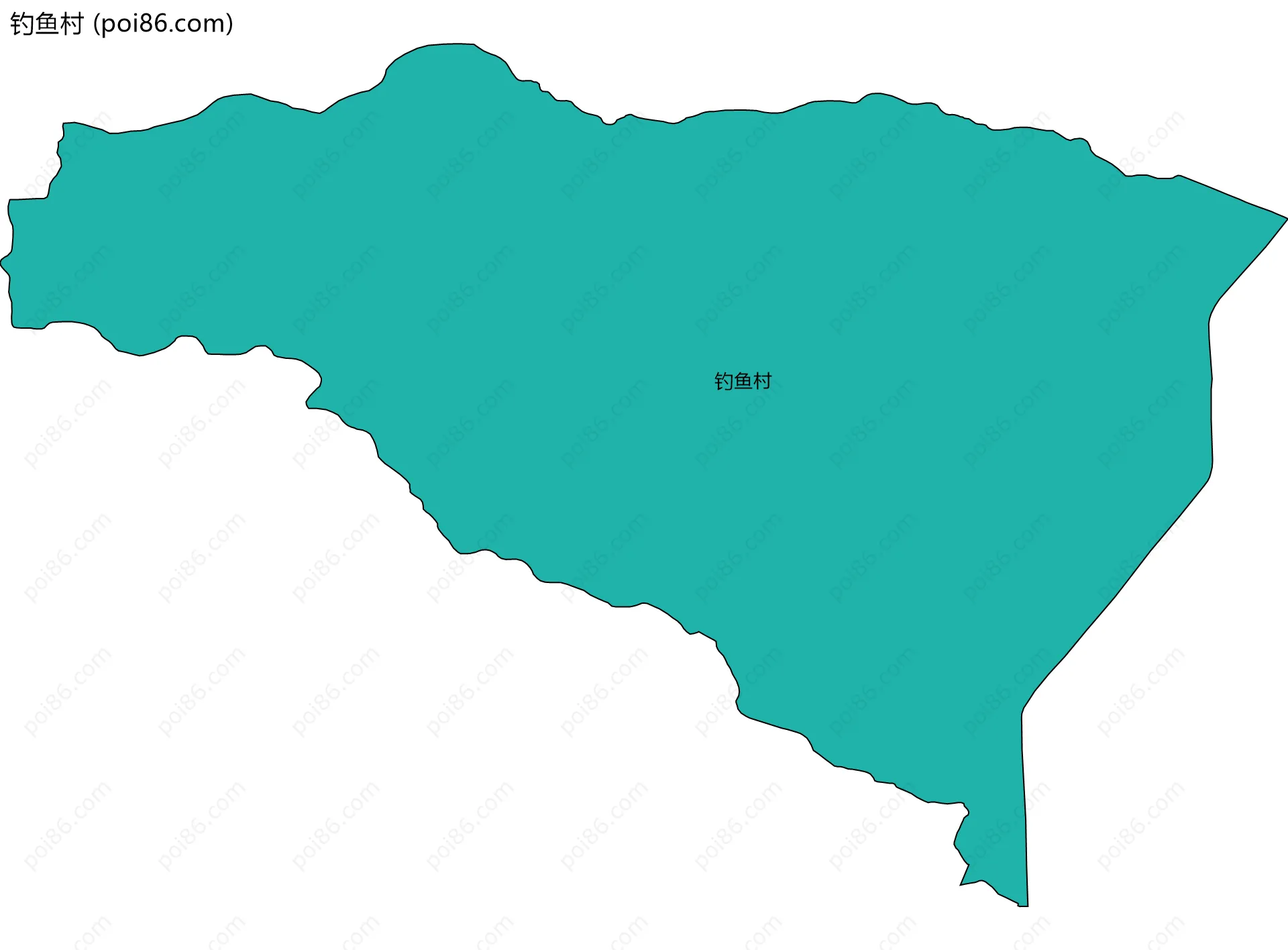 钓鱼村边界地图