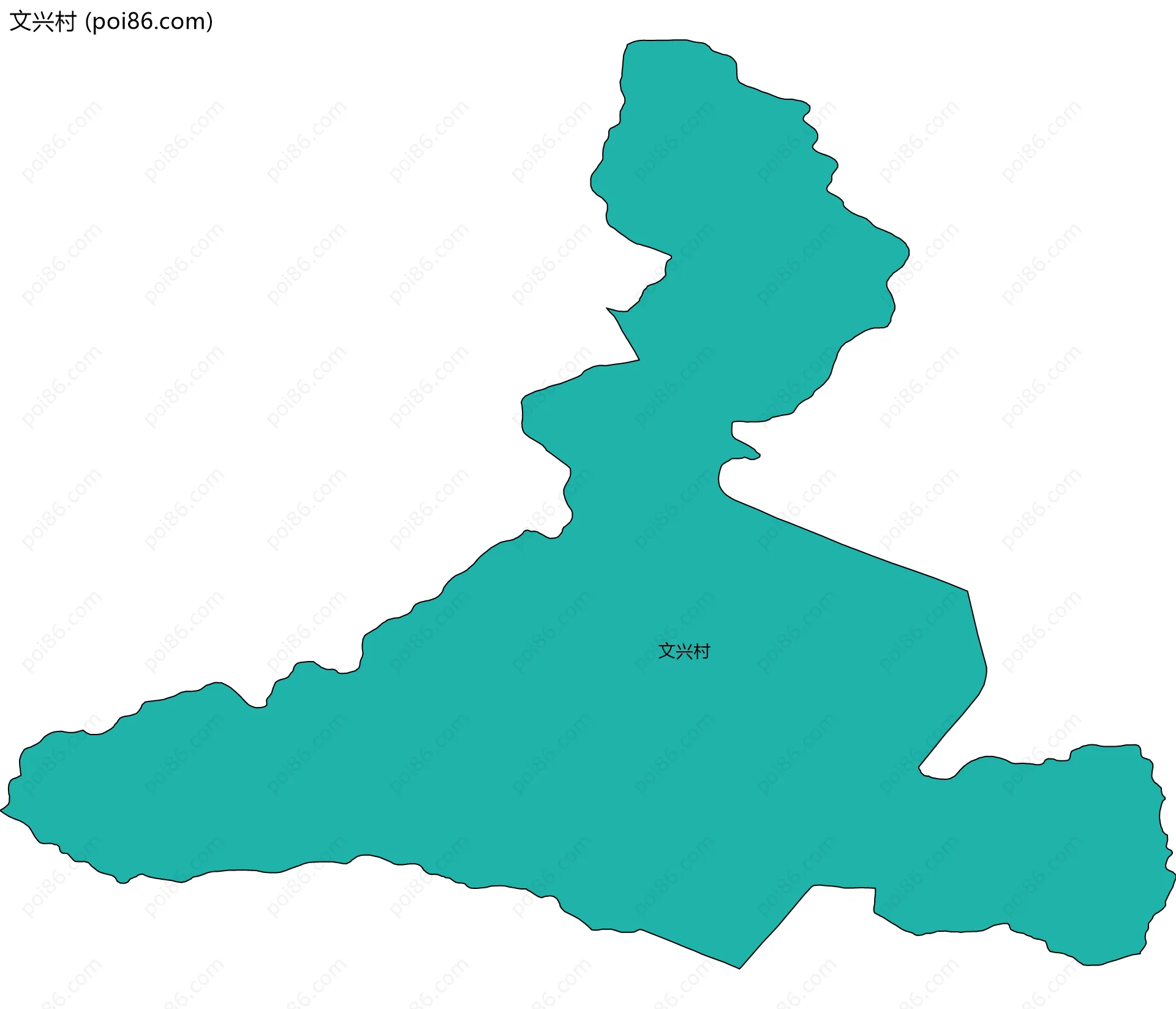 文兴村边界地图