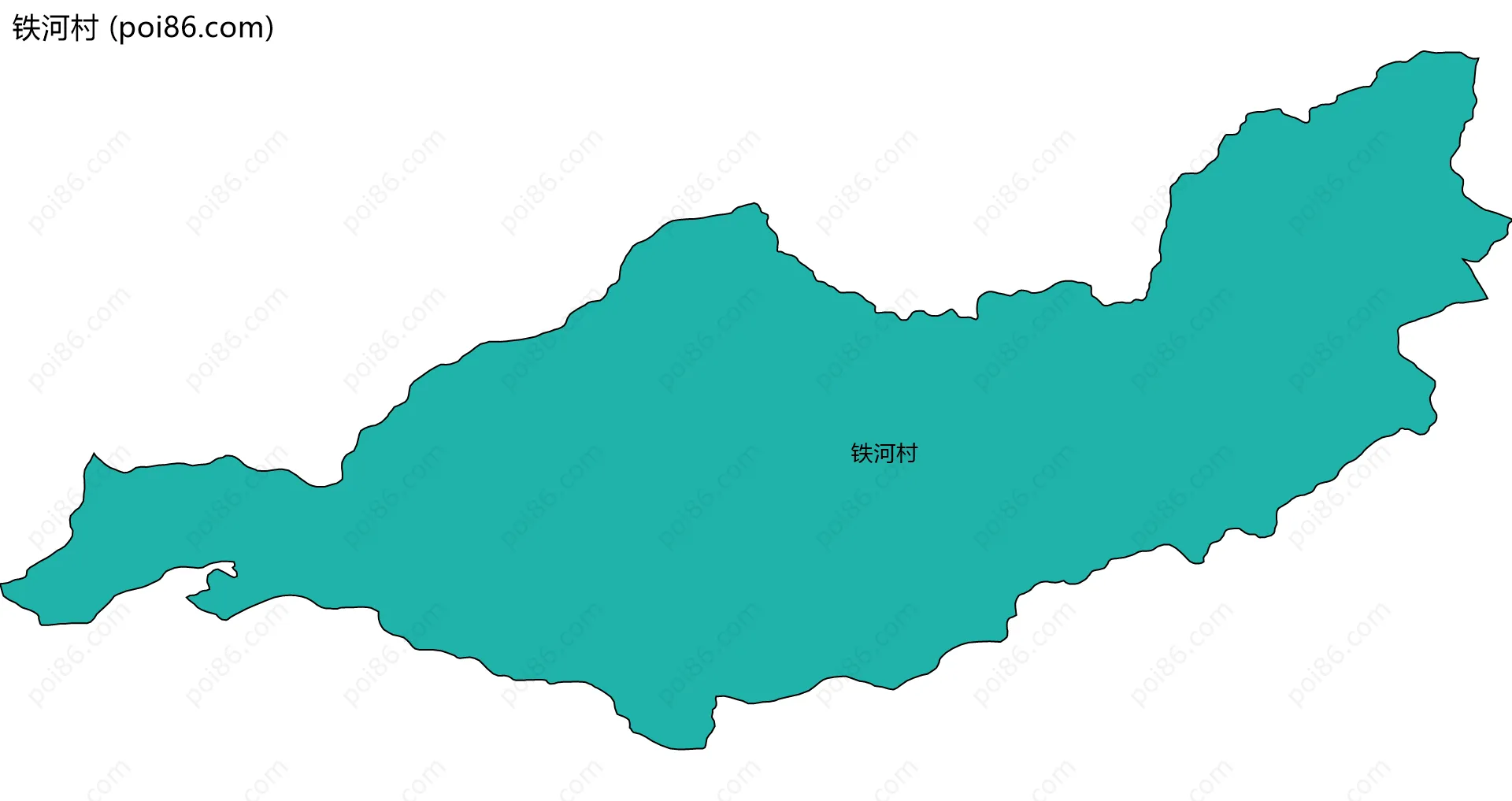 铁河村边界地图