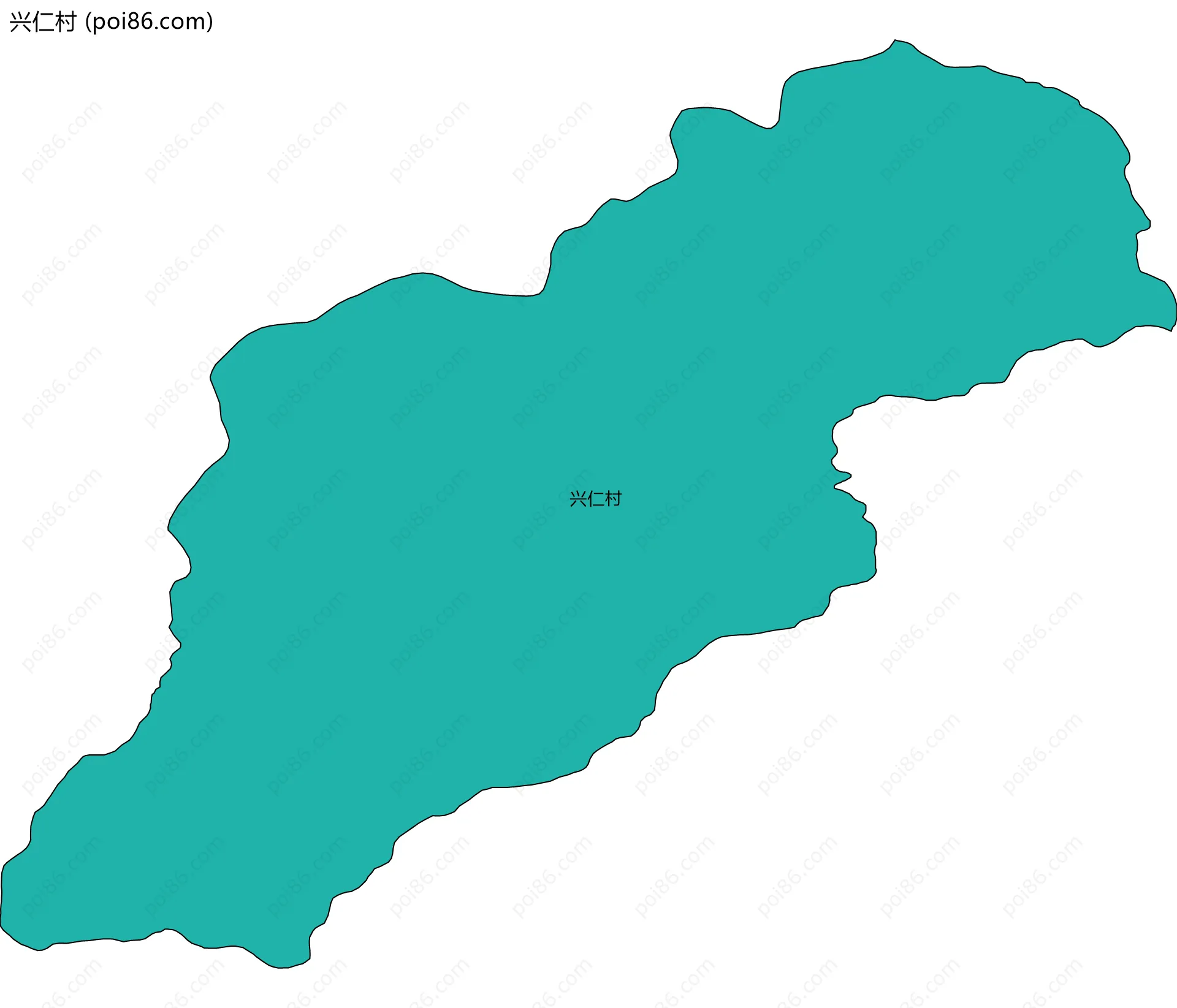 兴仁村边界地图