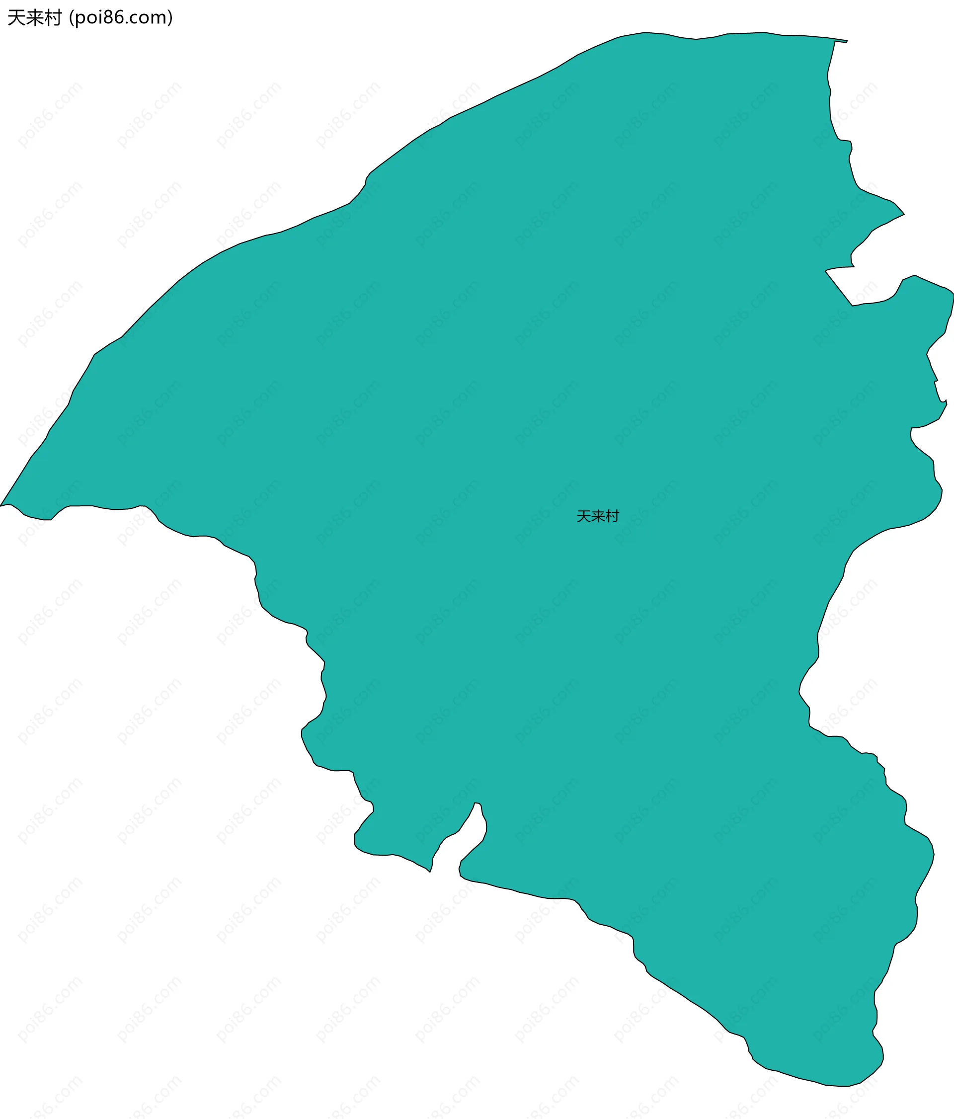 天来村边界地图