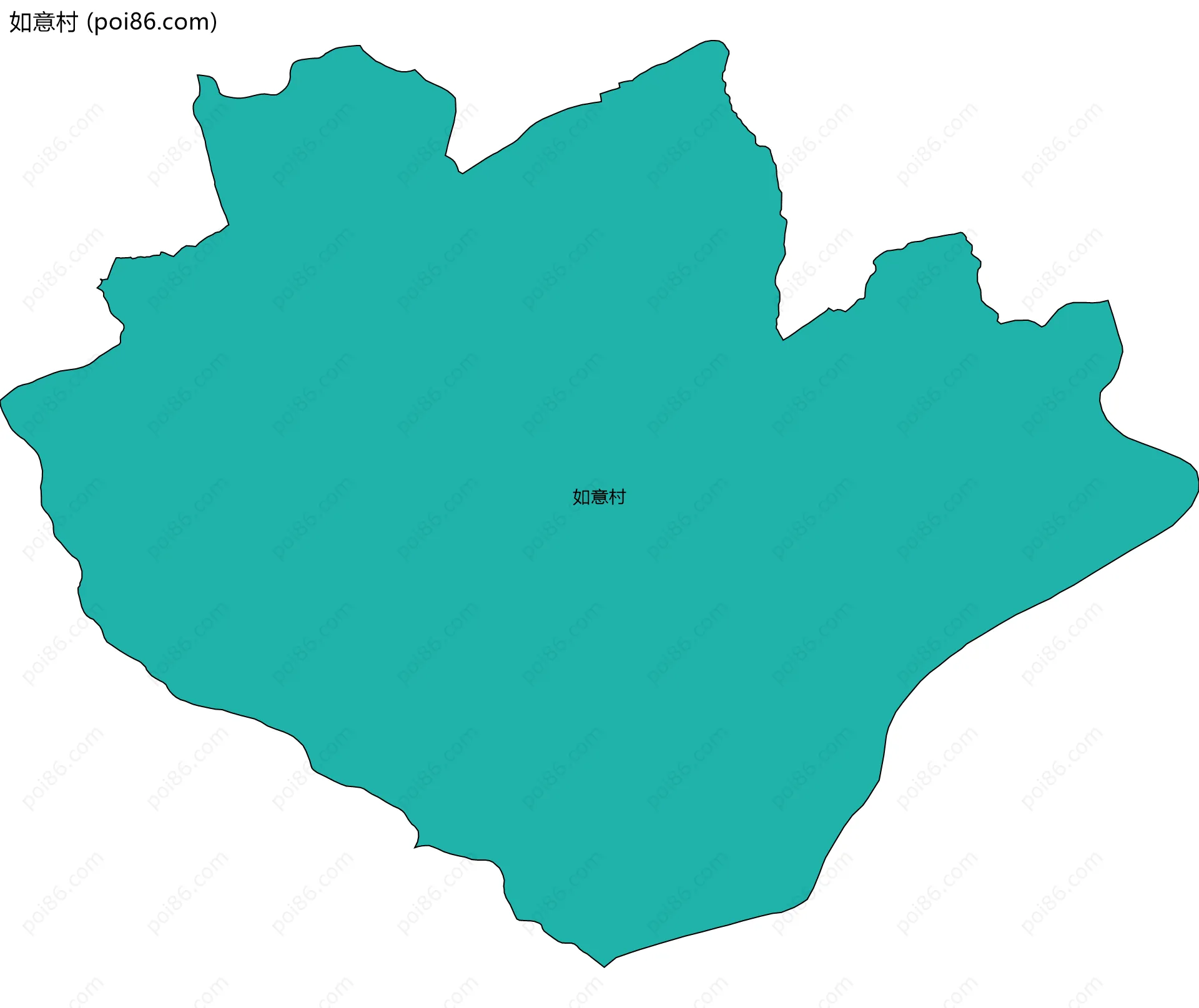 如意村边界地图