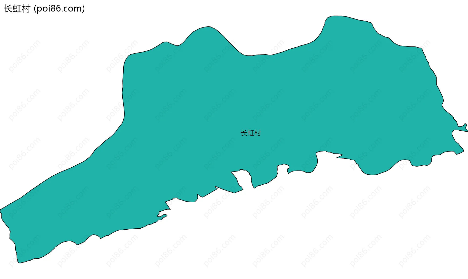 长虹村边界地图