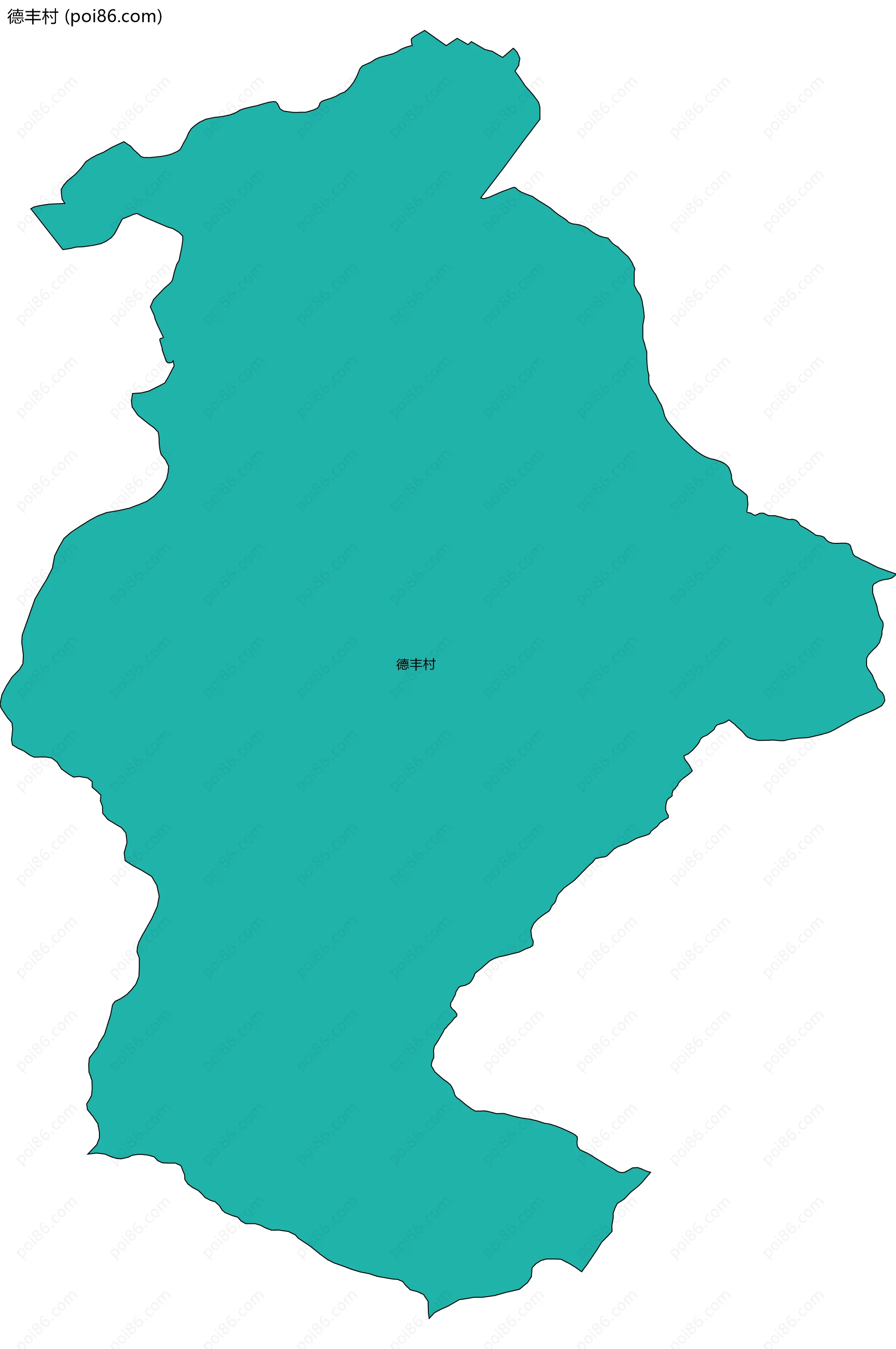 德丰村边界地图