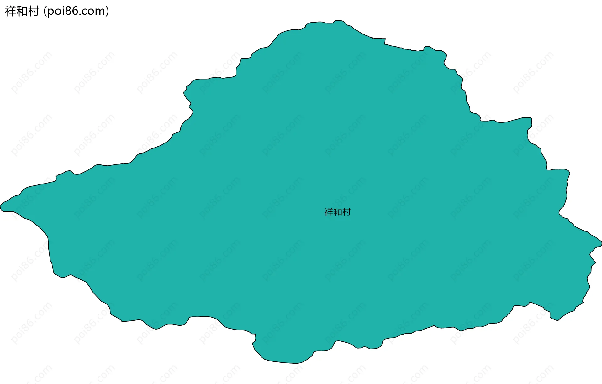 祥和村边界地图