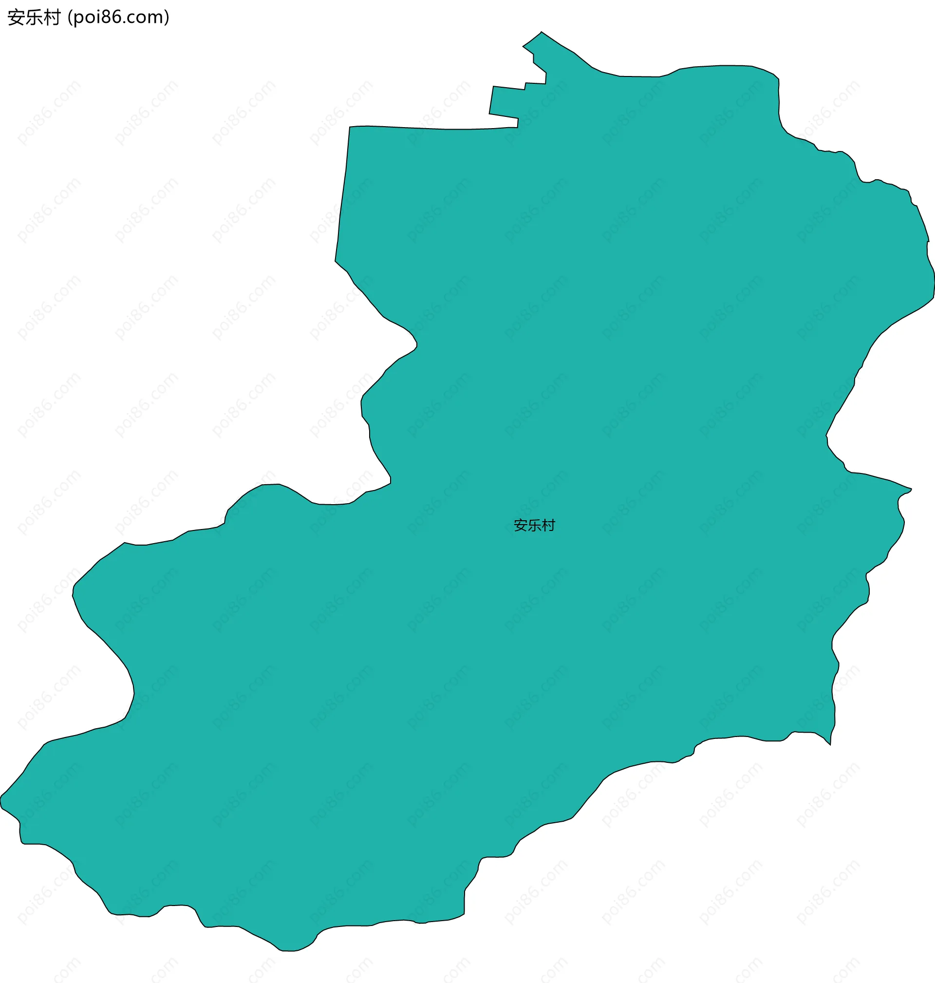 安乐村边界地图