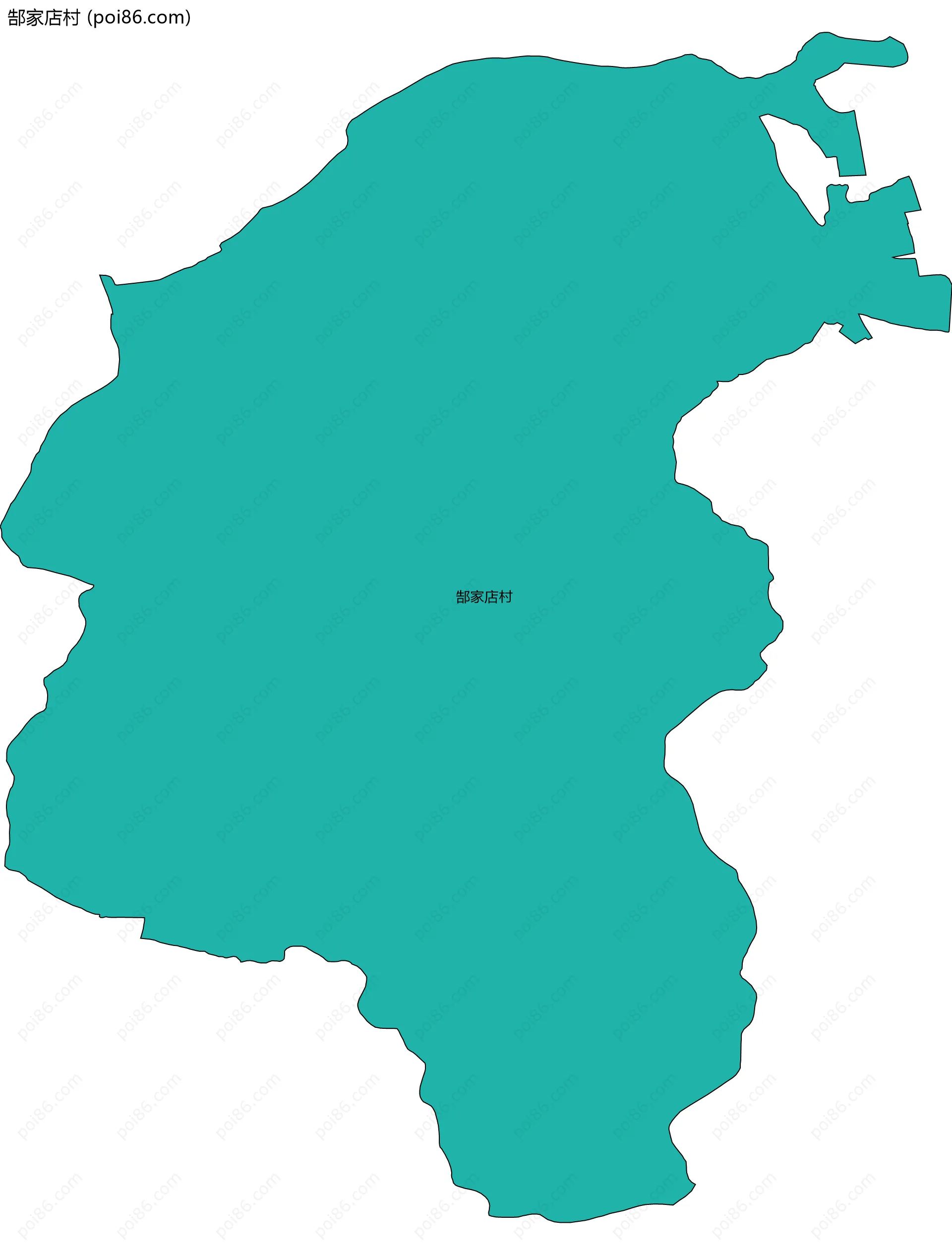 郜家店村边界地图