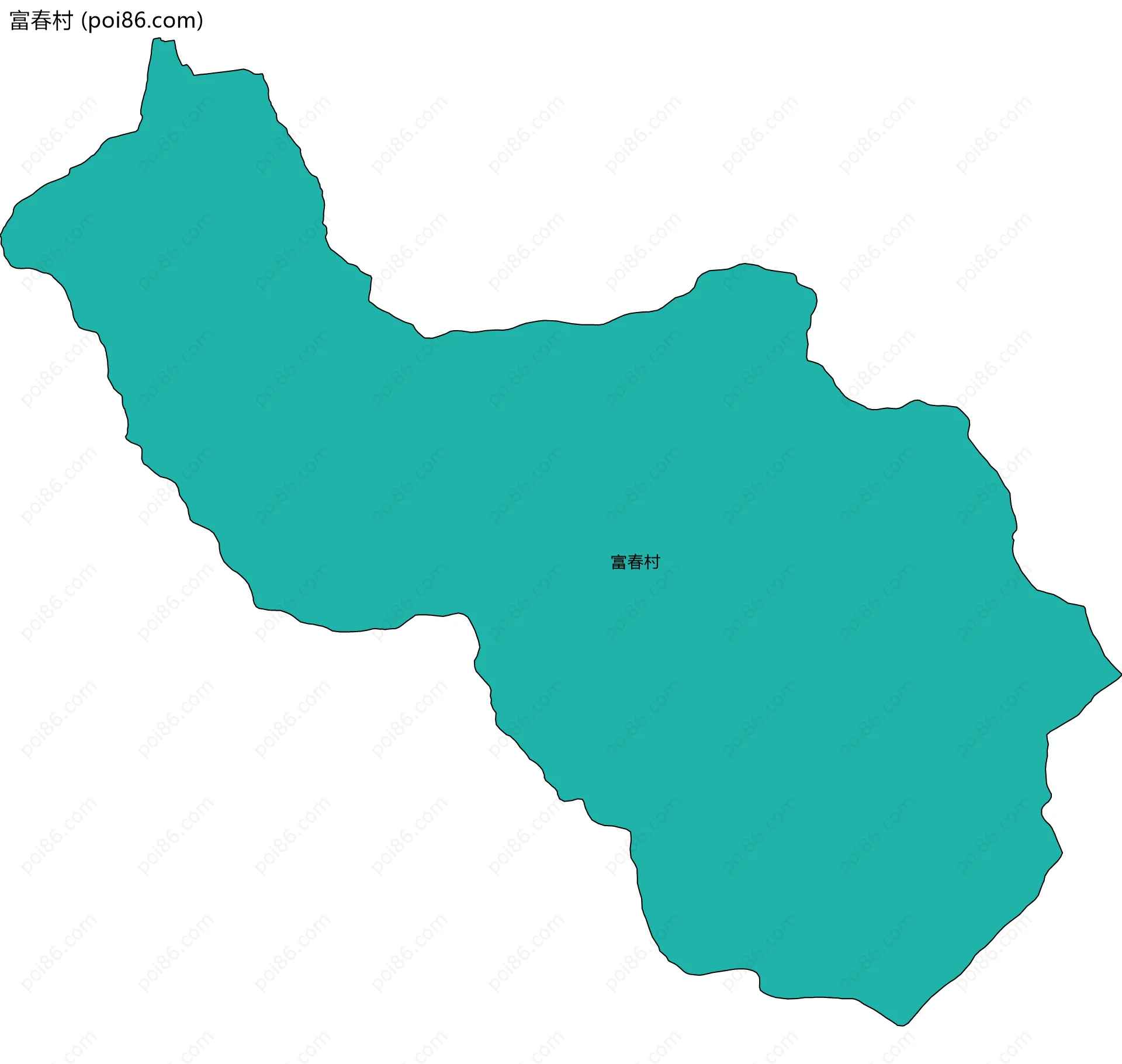 富春村边界地图
