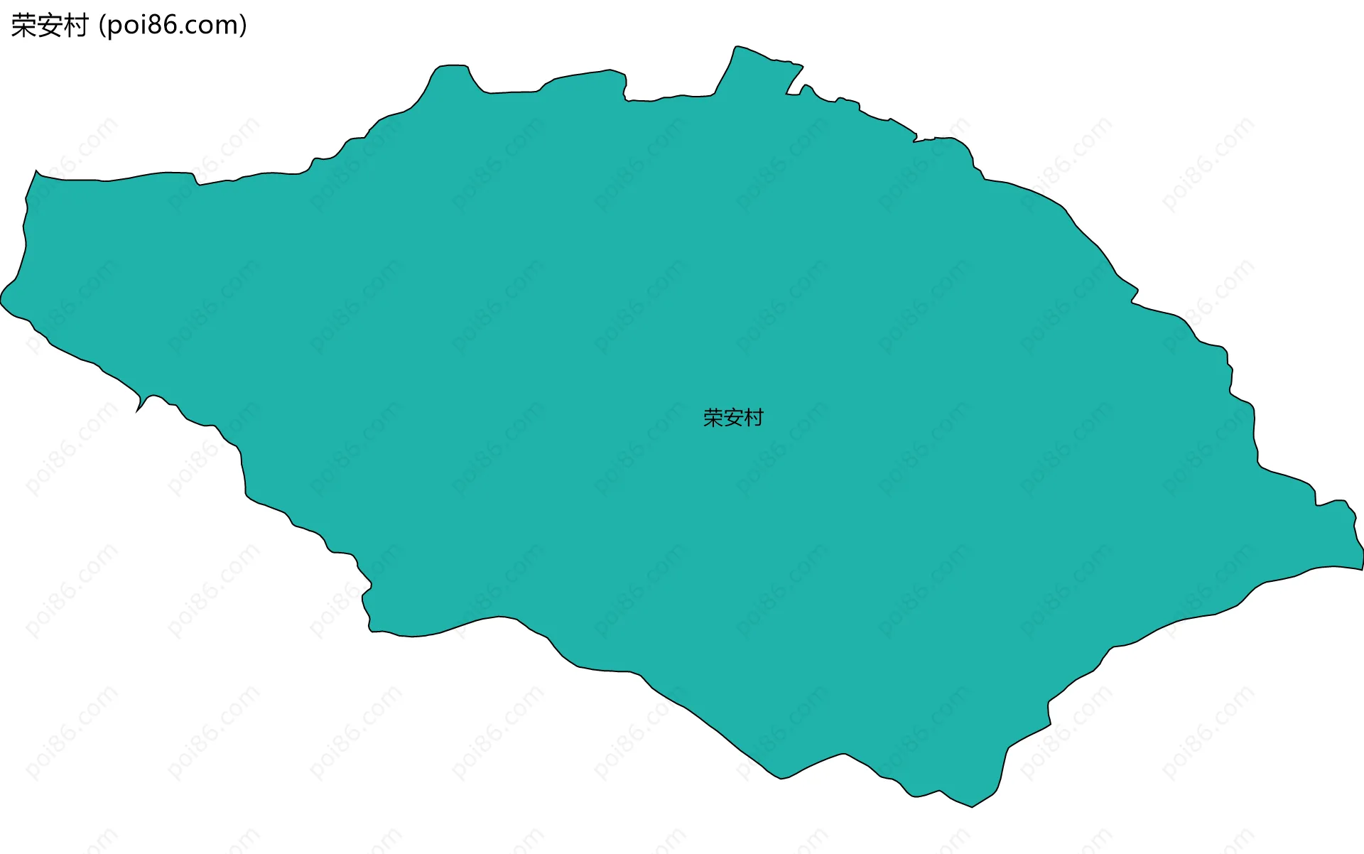 荣安村边界地图