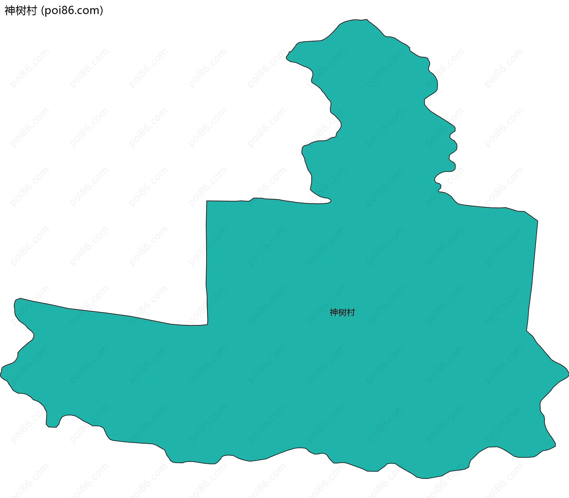 神树村边界地图