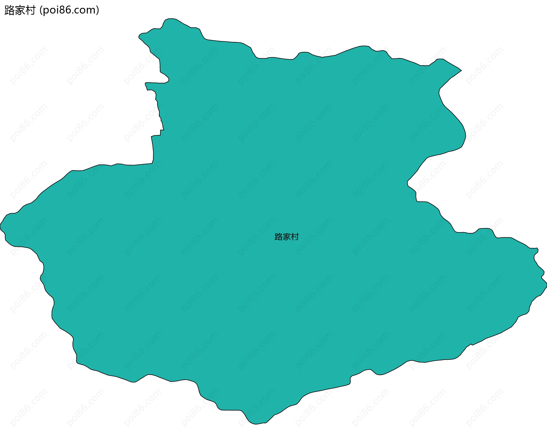 路家村边界地图