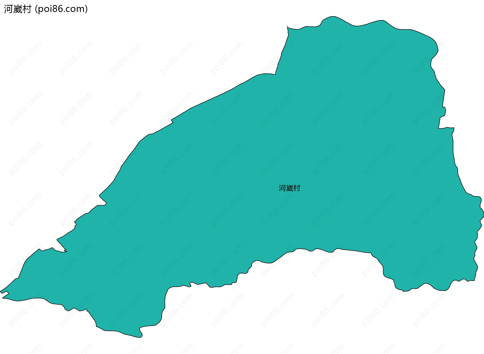 河崴村边界地图