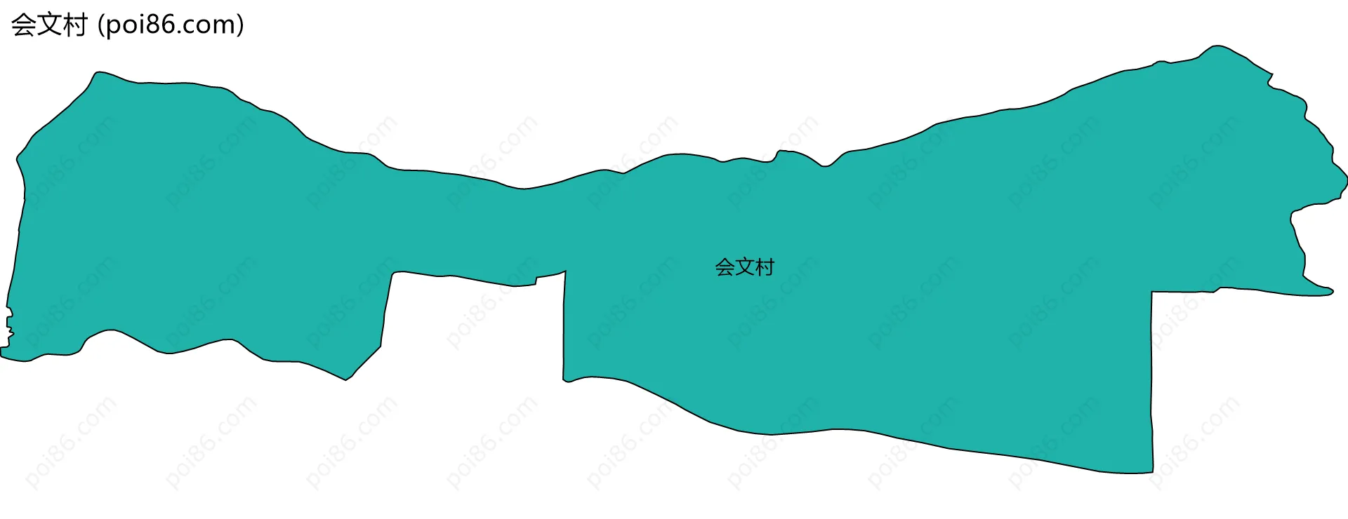 会文村边界地图