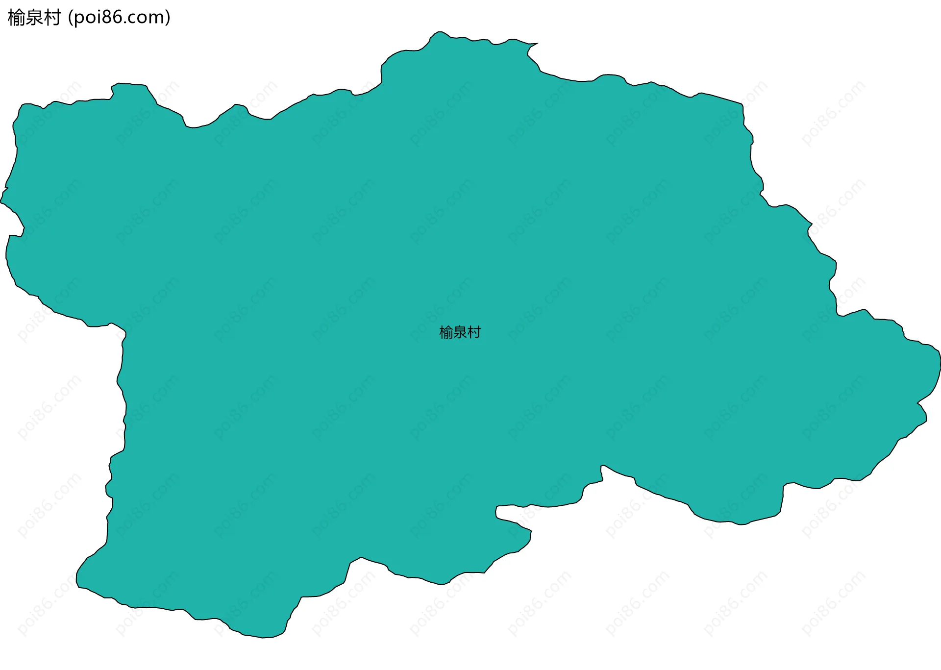 榆泉村边界地图