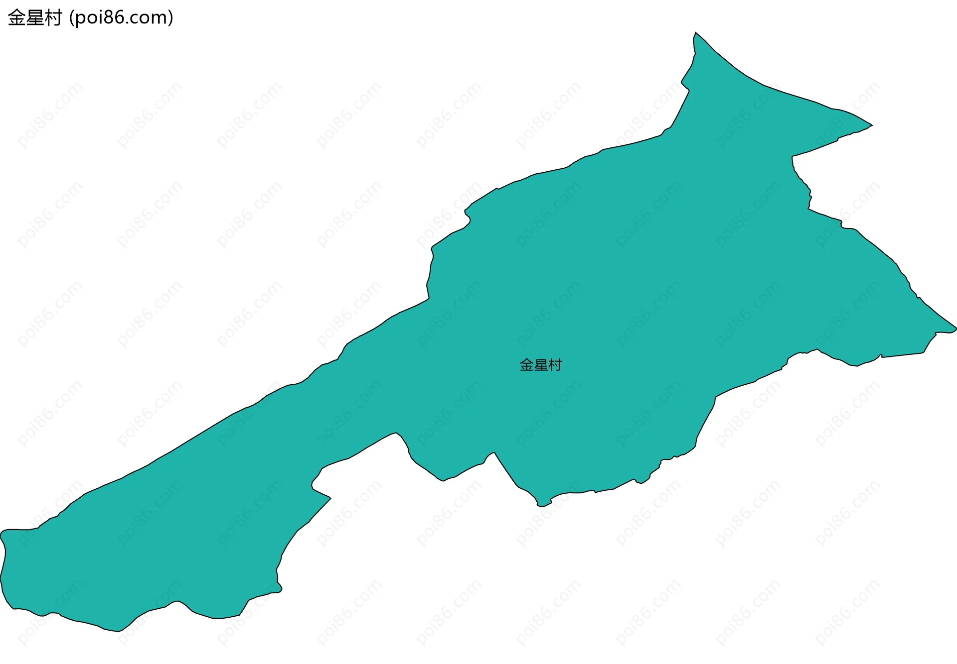 金星村边界地图