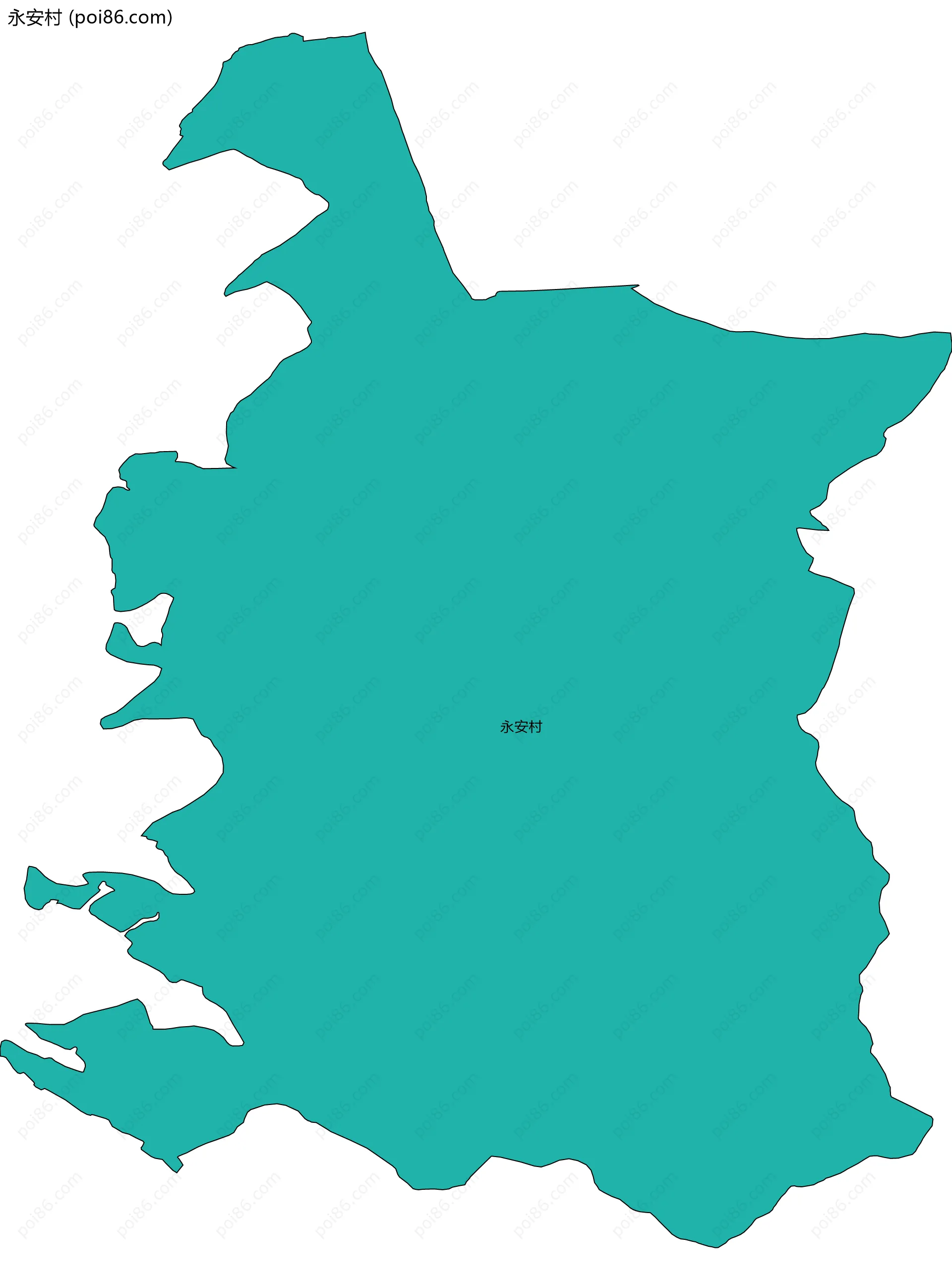 永安村边界地图