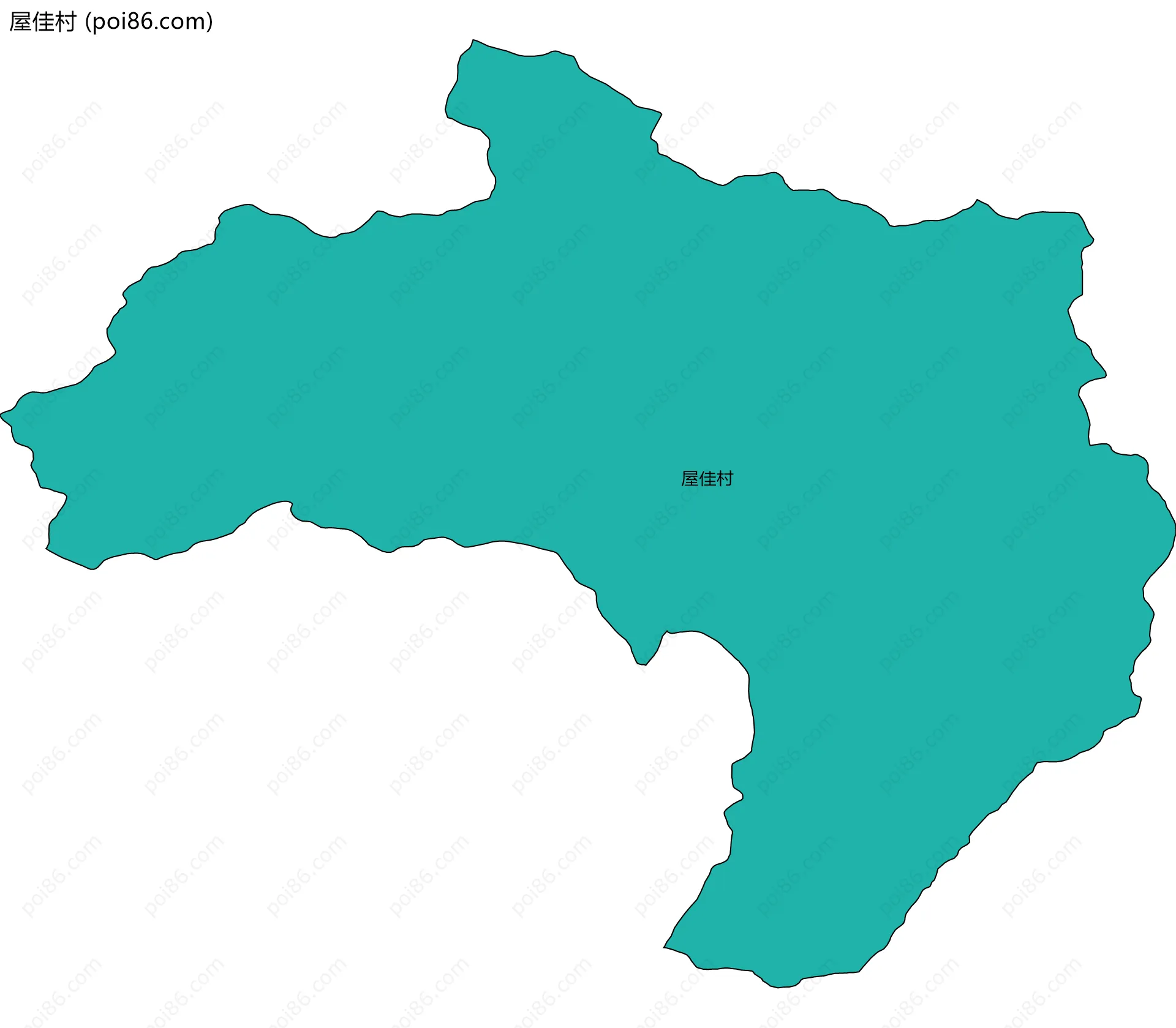屋佳村边界地图