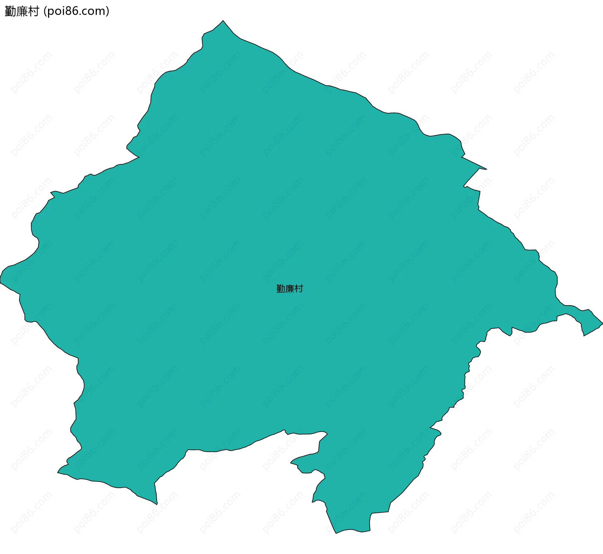 勤廉村边界地图