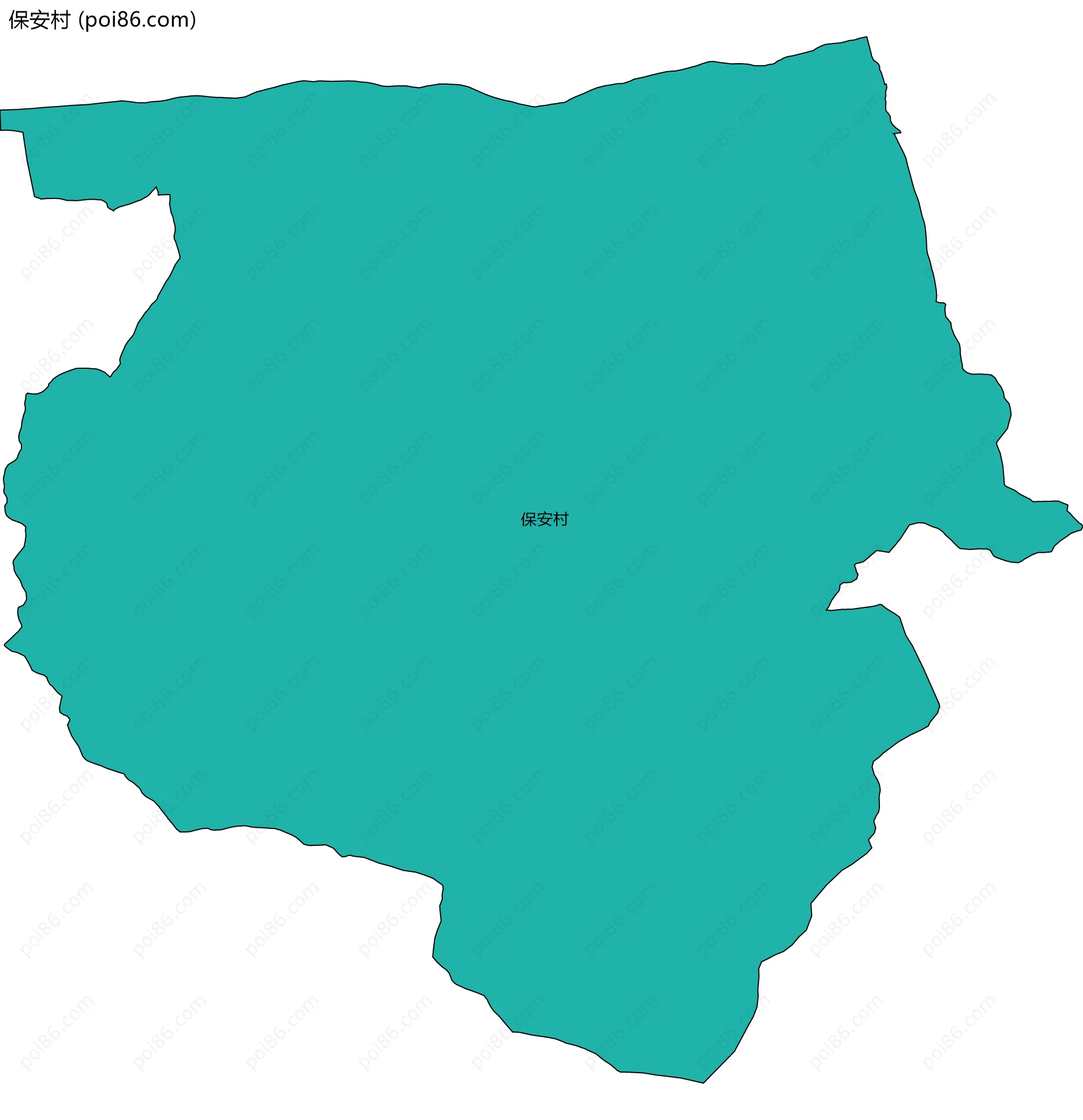 保安村边界地图