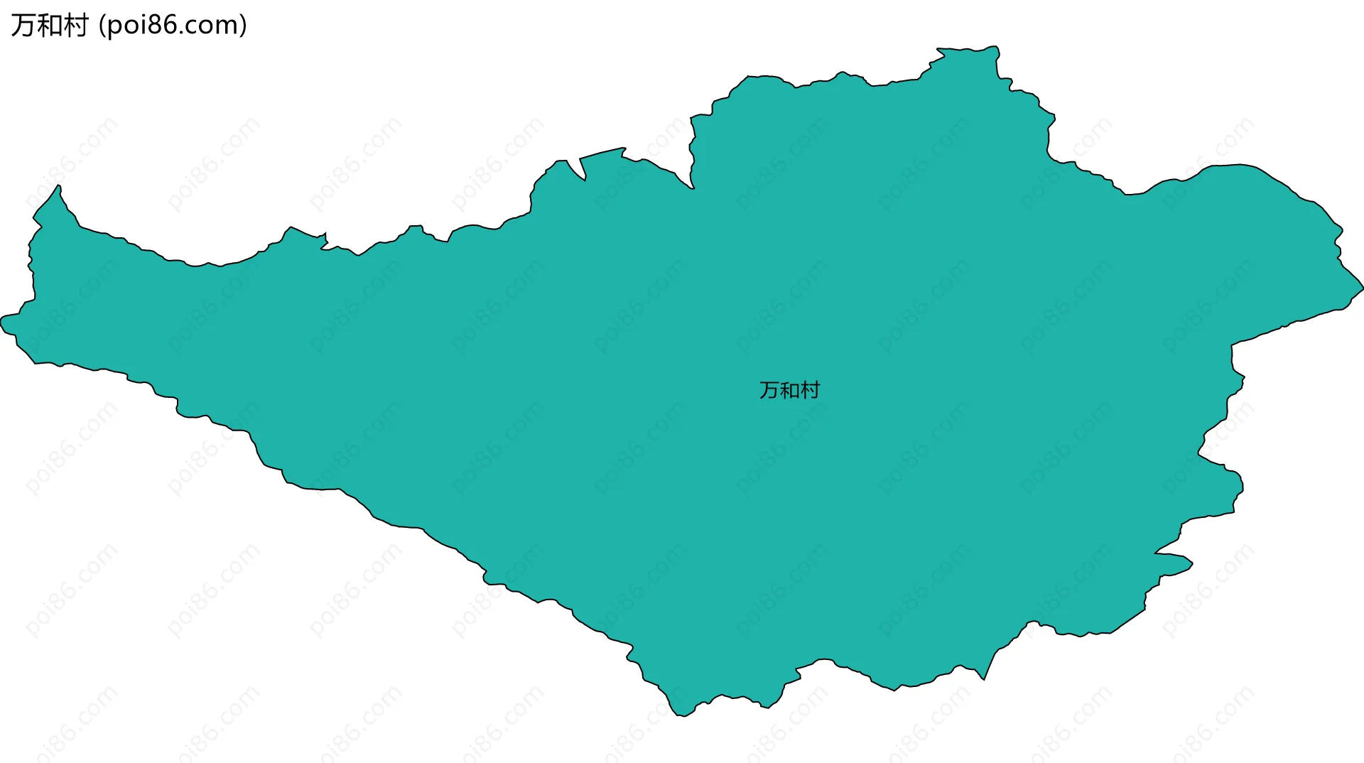 万和村边界地图