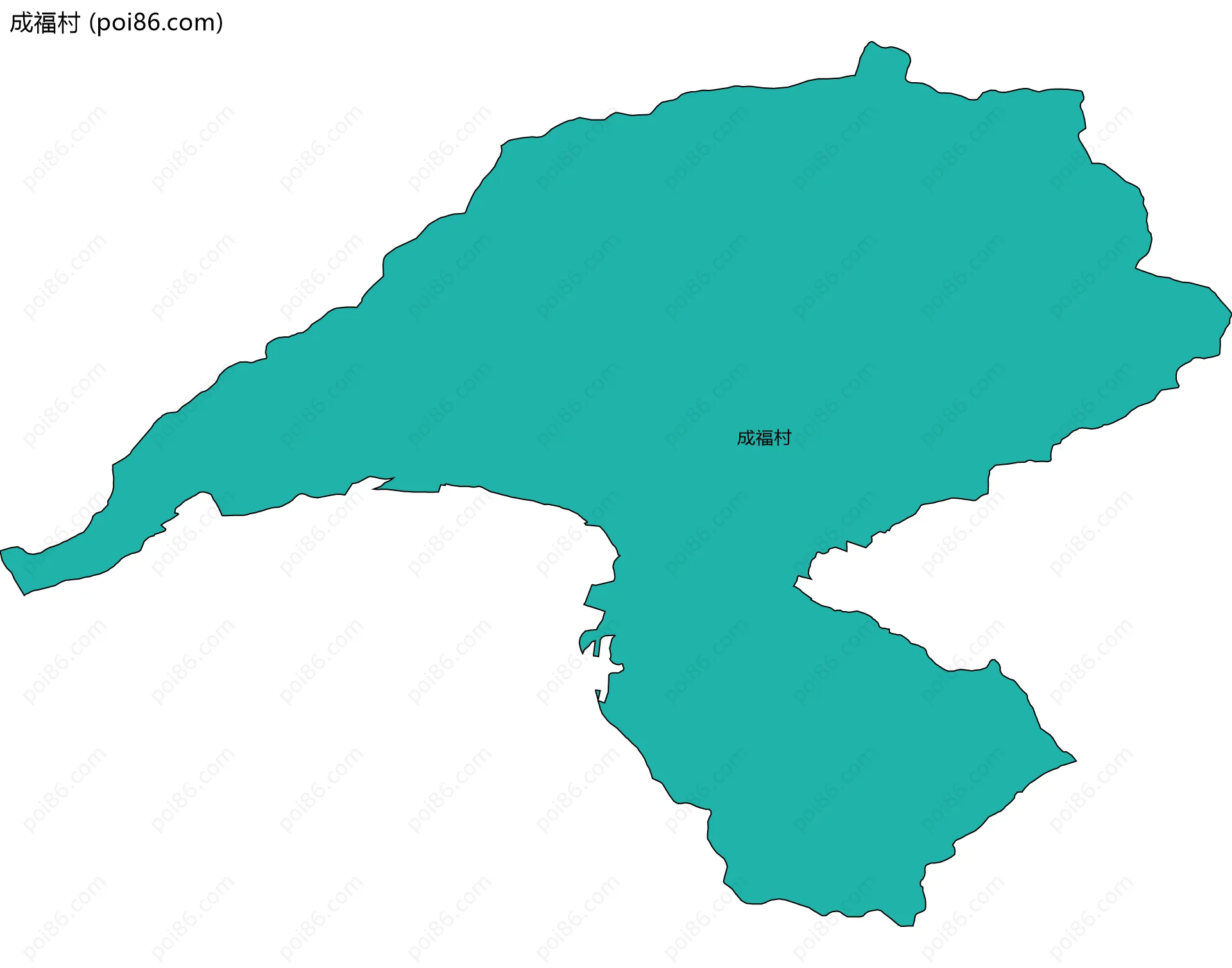 成福村边界地图