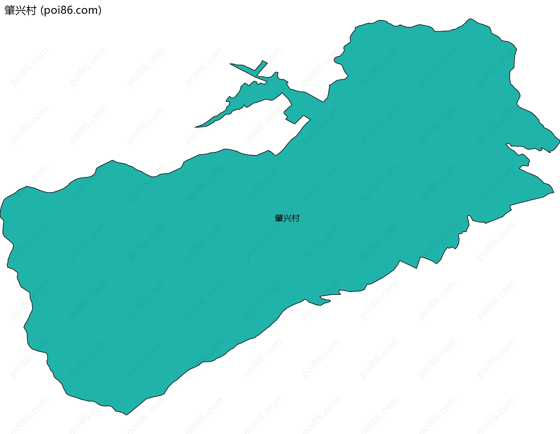 肇兴村边界地图