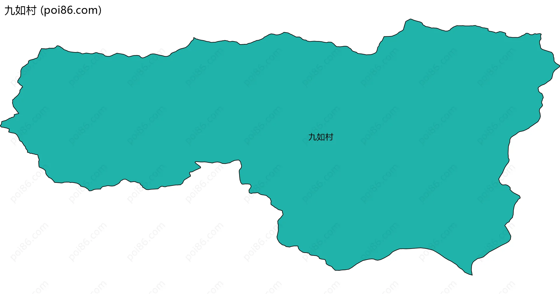 九如村边界地图
